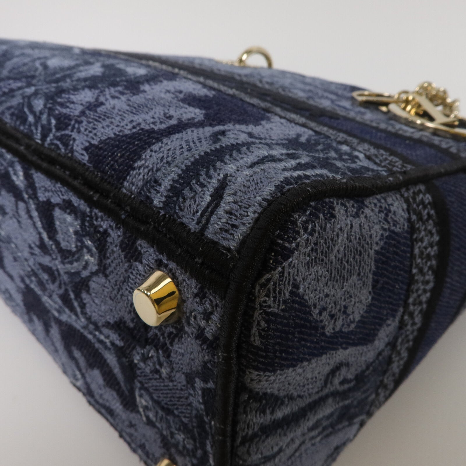 Dior 帆布Lady Dior D Lite Medium手挽肩背兩用袋