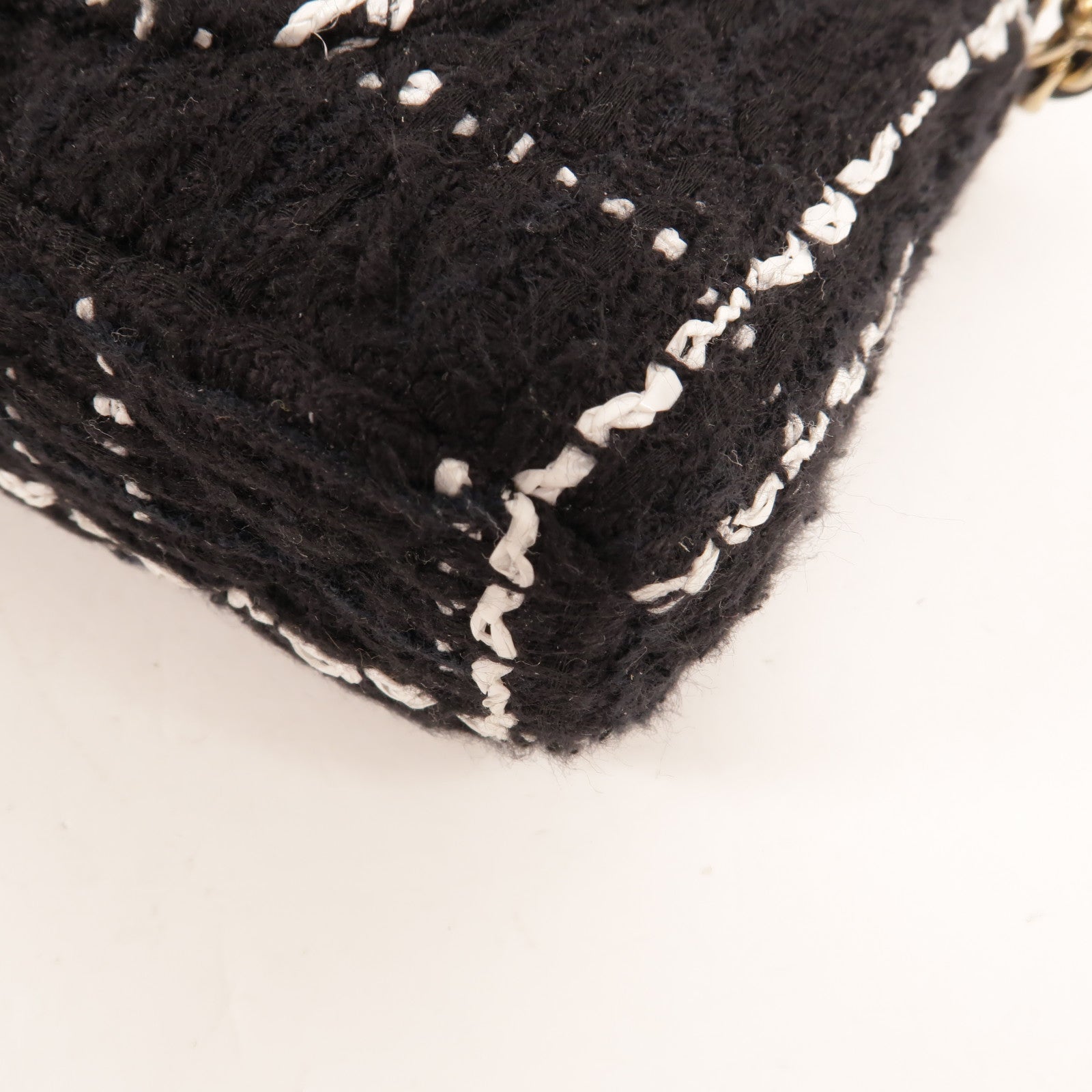 CHANEL Tweed Chain Shoulder肩背袋