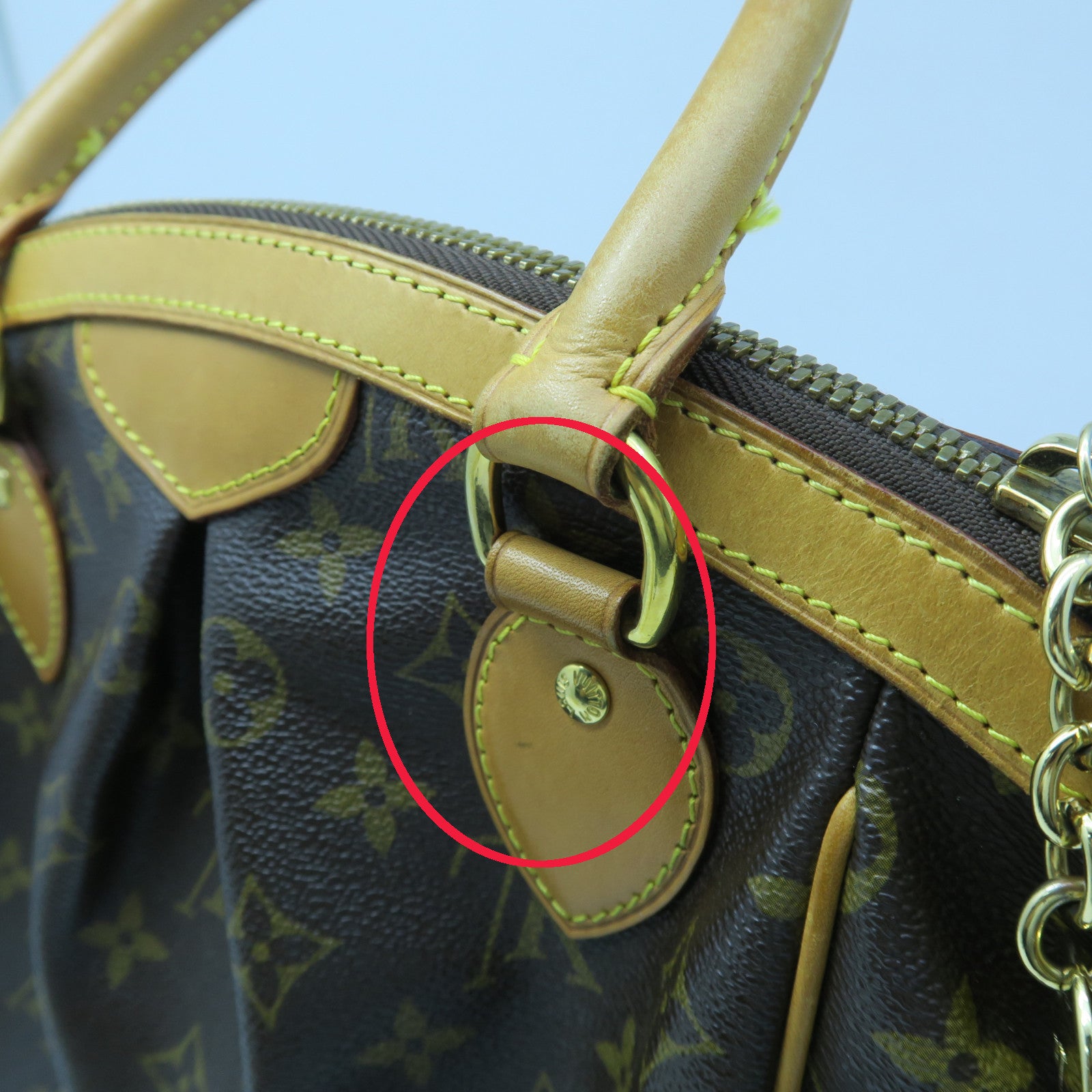 LOUIS VUITTON 【激減優惠】Monogram Tivoli PM金扣手挽袋啡色