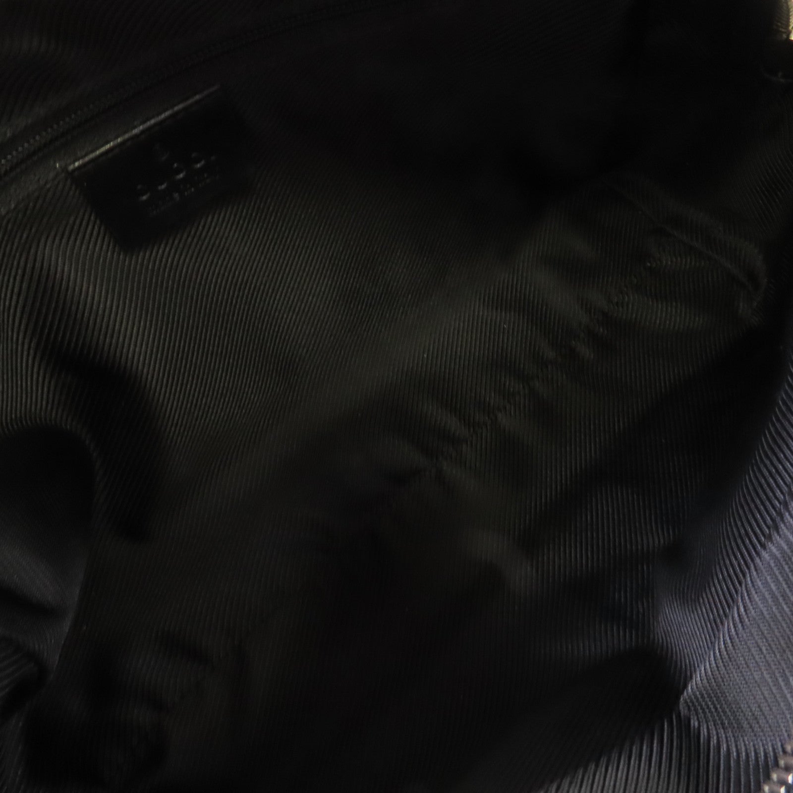 GUCCI GG帆布Bowler Handbag銀扣手挽袋黑色