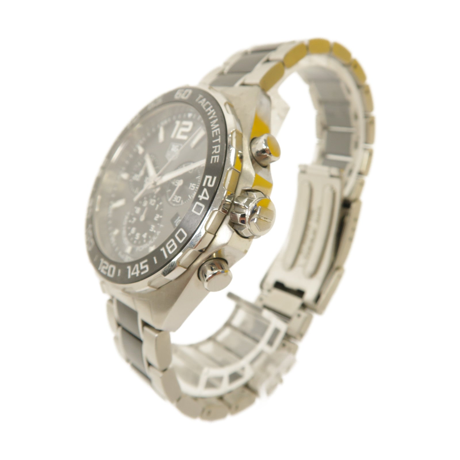 TAG HEUER Formula 1陶瓷/不鏽鋼手錶石英機芯灰色