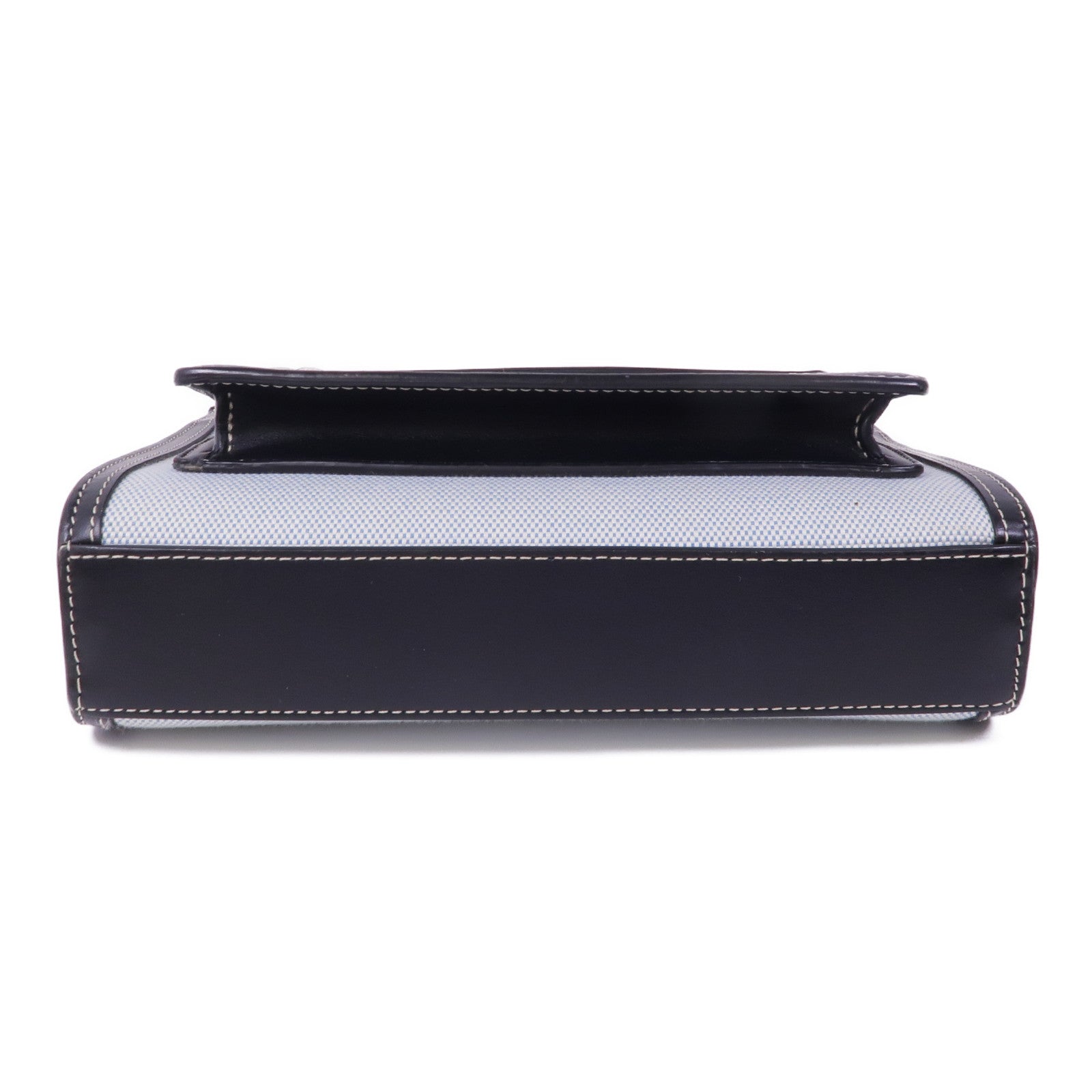 BURBERRY 帆布/皮革2 Way Shoulder銀扣手挽肩背兩用袋