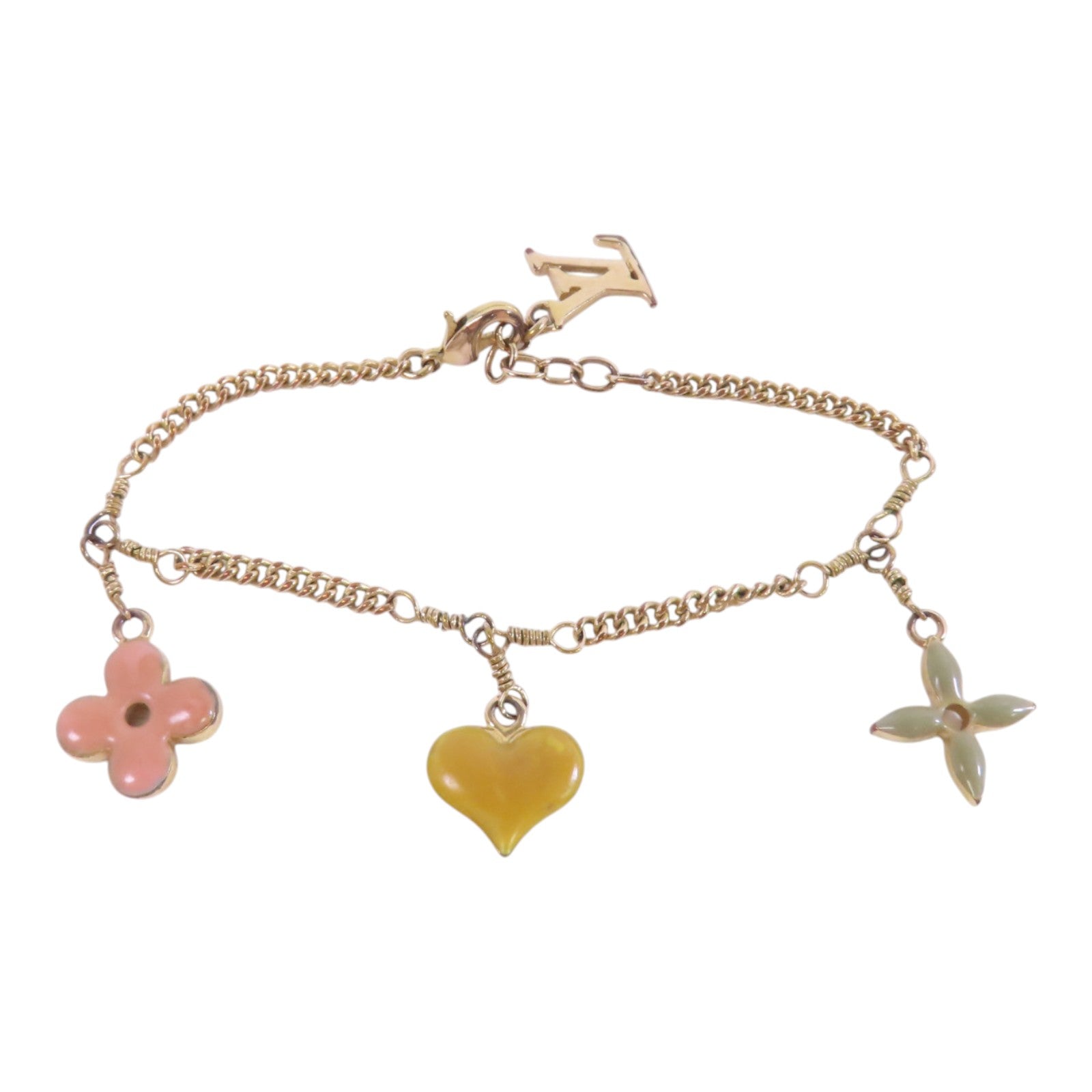 LOUIS VUITTON 金屬/PVC Bracelet金扣手鏈