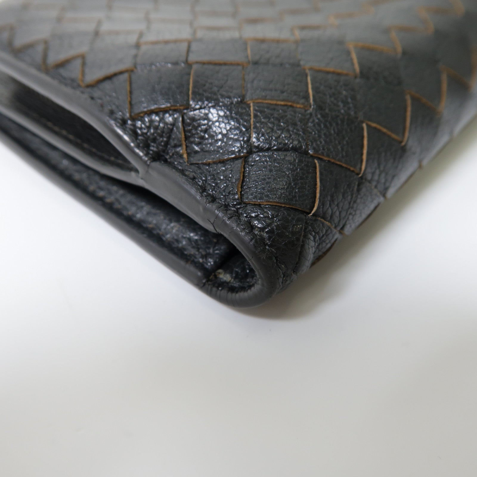 BOTTEGA VENETA 【激減優惠】織紋皮革Wallet錢包灰色
