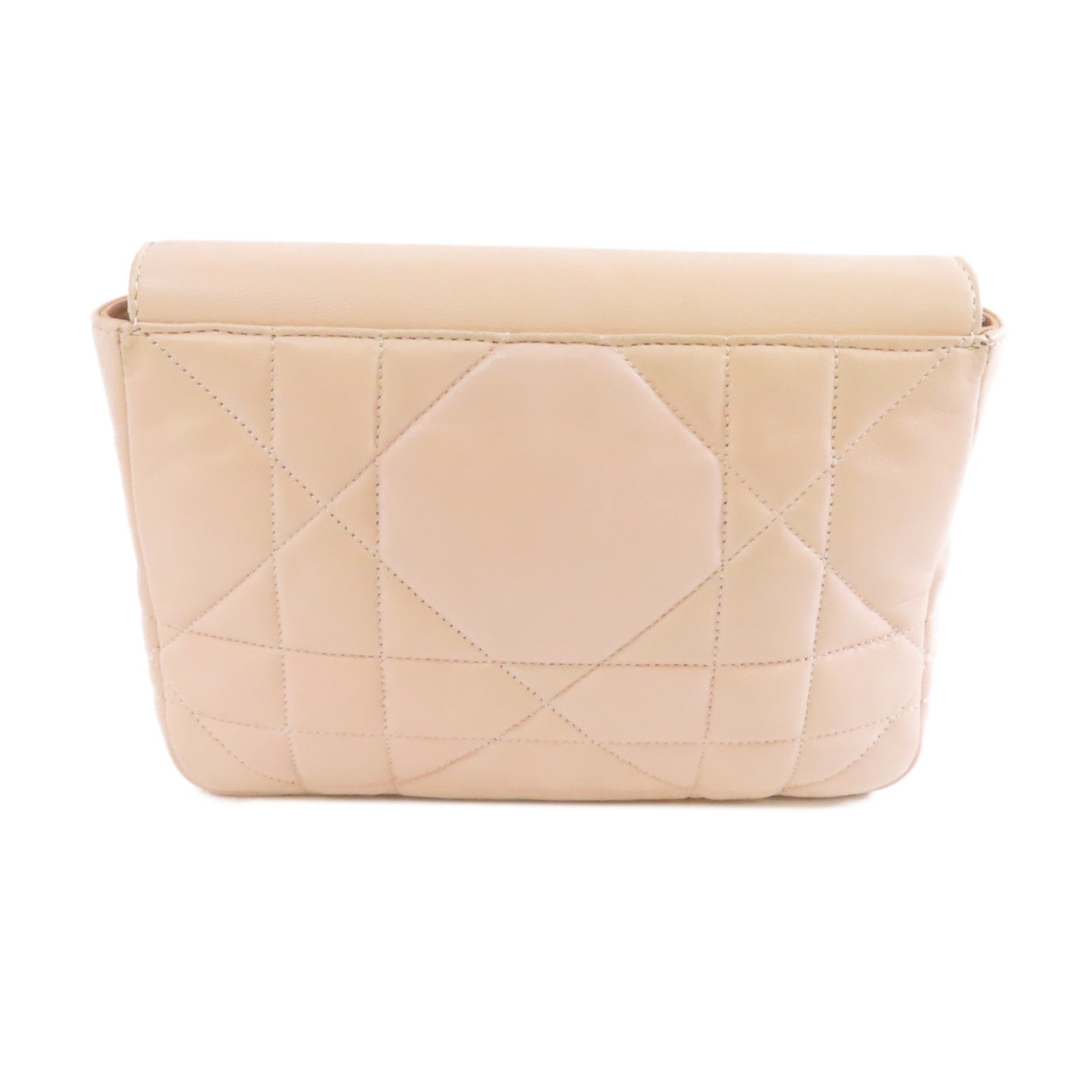 Dior 羊皮皮革Miss Dior Shoulder Bag金扣鏈手挽肩背兩用袋粉紅色