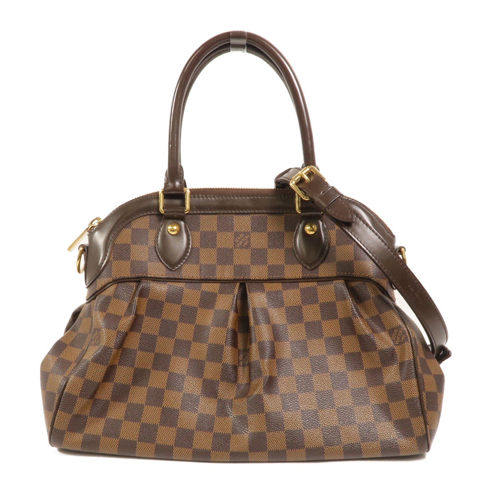 LOUIS VUITTON Damier Trevi手挽肩背兩用袋