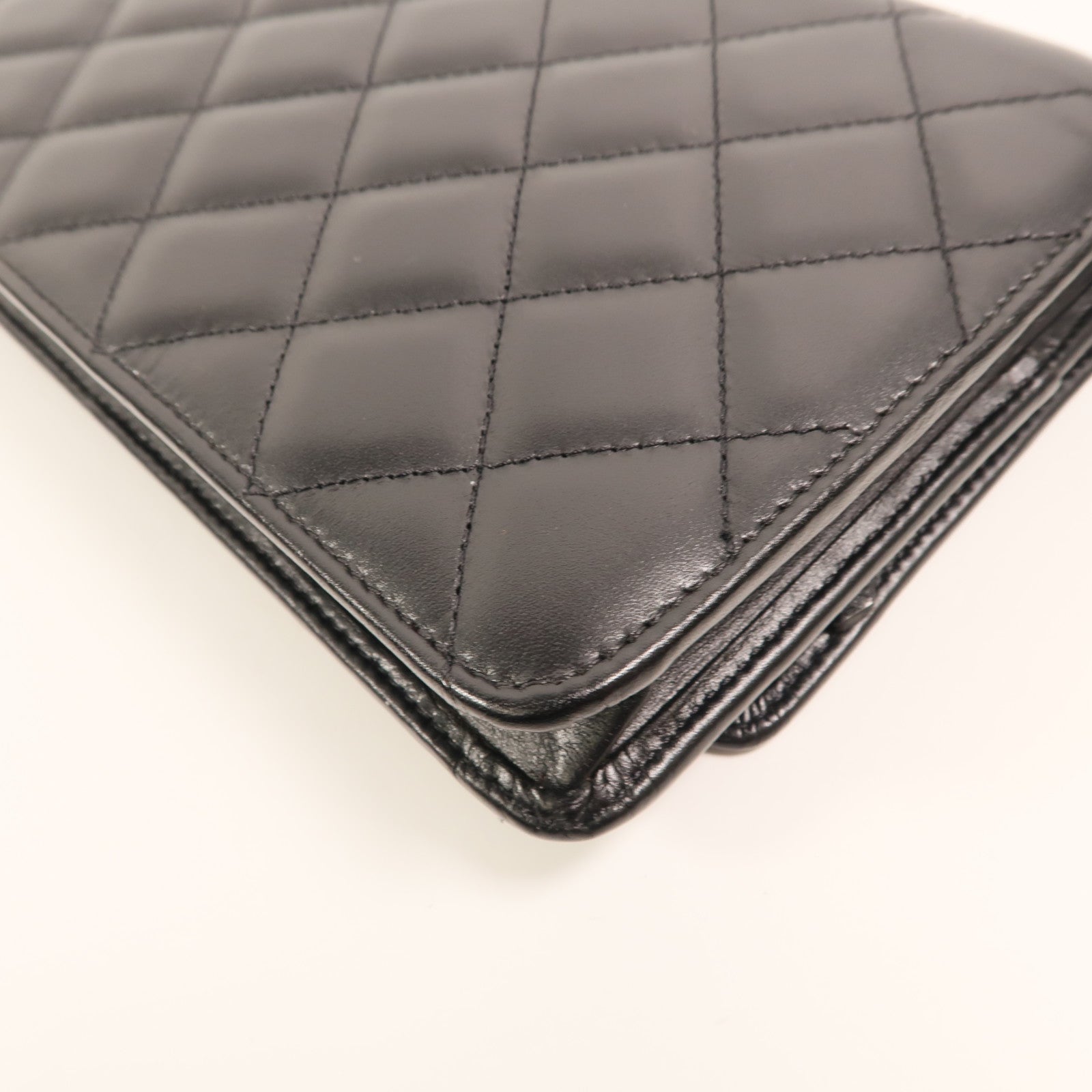 CHANEL 牛皮皮革Cambon Wallet on Chain鏈帶肩背袋