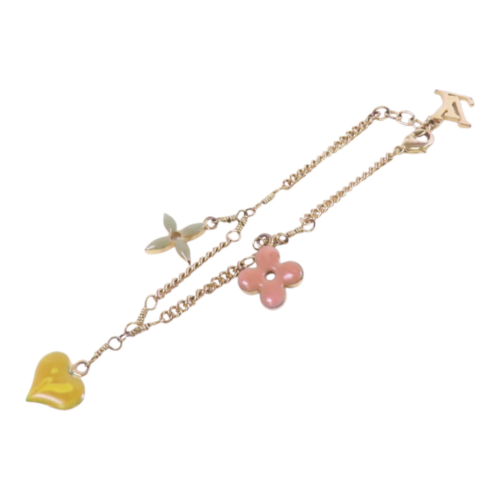 LOUIS VUITTON 金屬/PVC Bracelet金扣手鏈