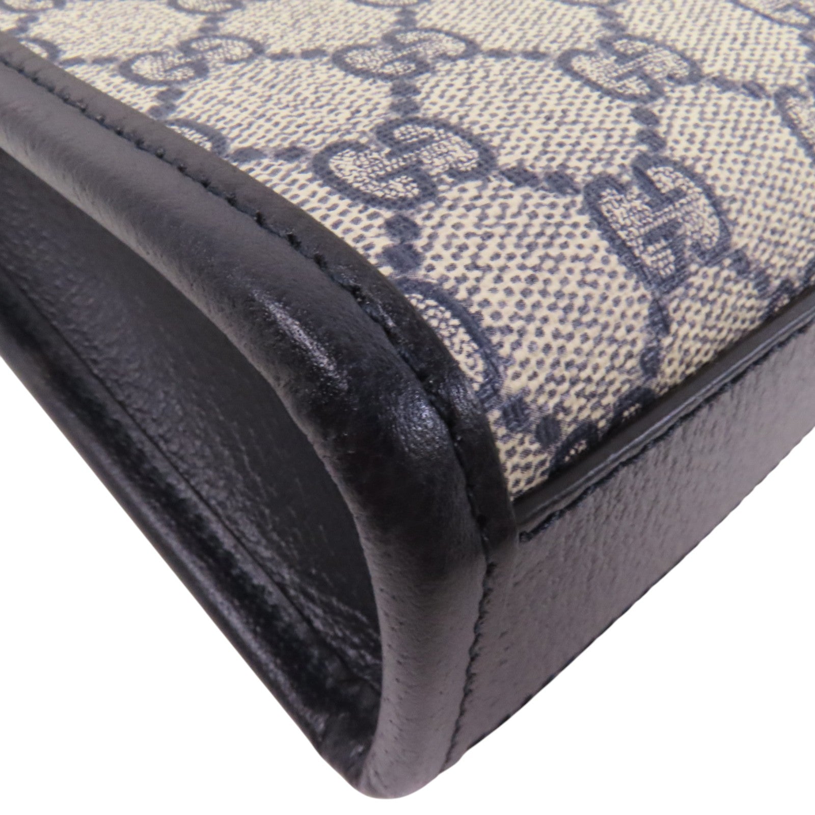 GUCCI 塗層帆布Interlocking G Mini Tote銀扣手挽肩背兩用袋