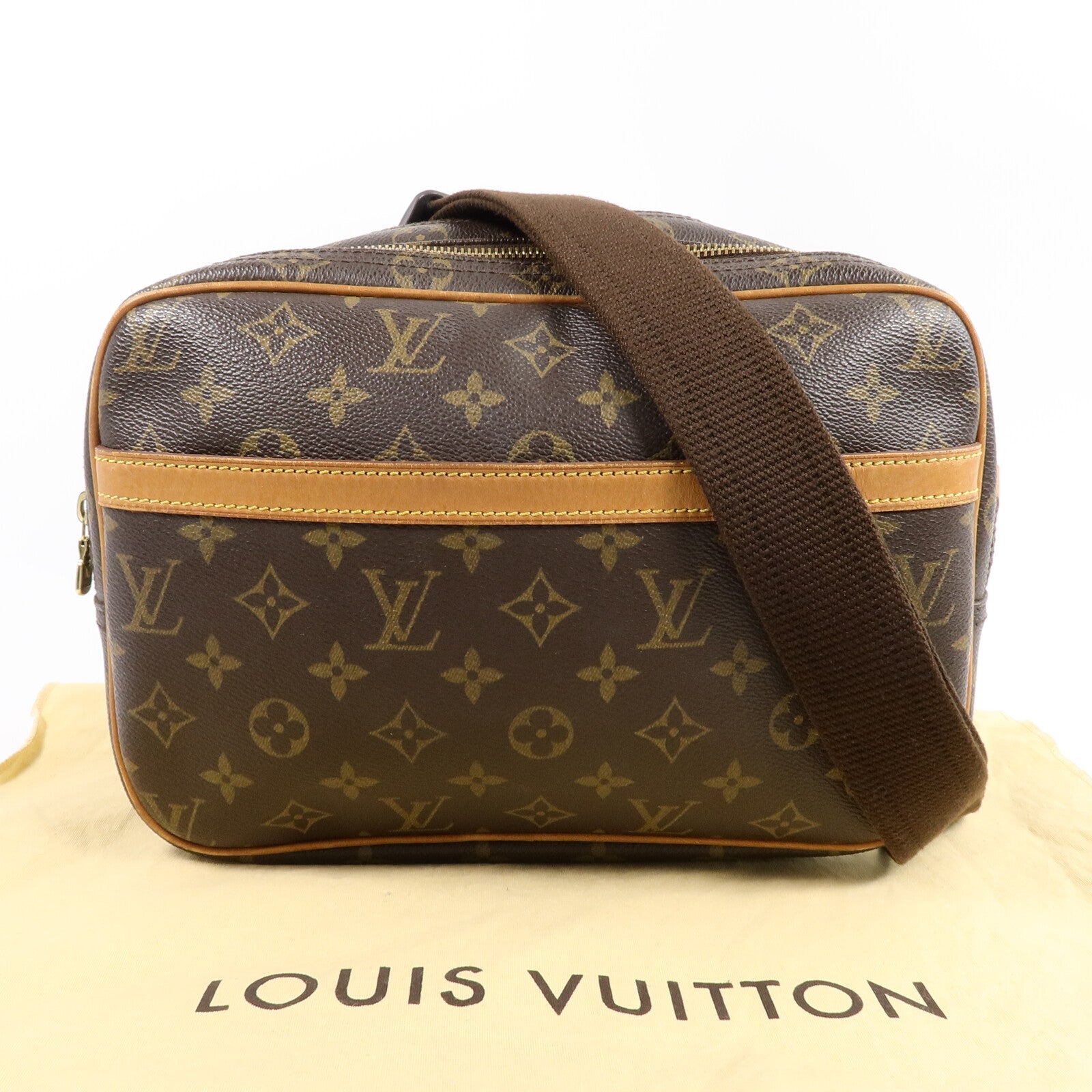 LOUIS VUITTON Monogram Reporter PM肩背袋