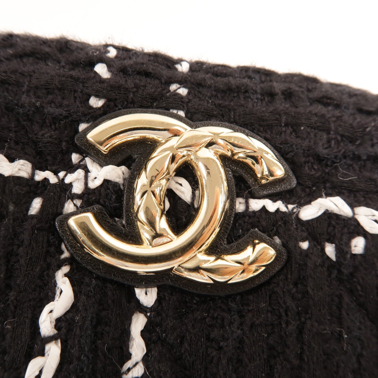 CHANEL Tweed Chain Shoulder肩背袋