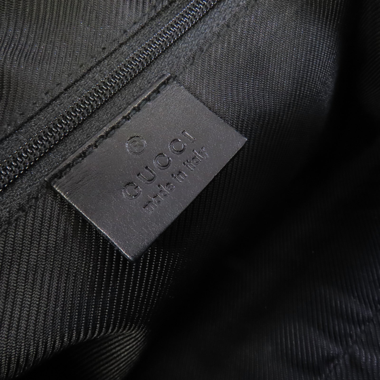 GUCCI GG帆布Bowler Handbag銀扣手挽袋黑色