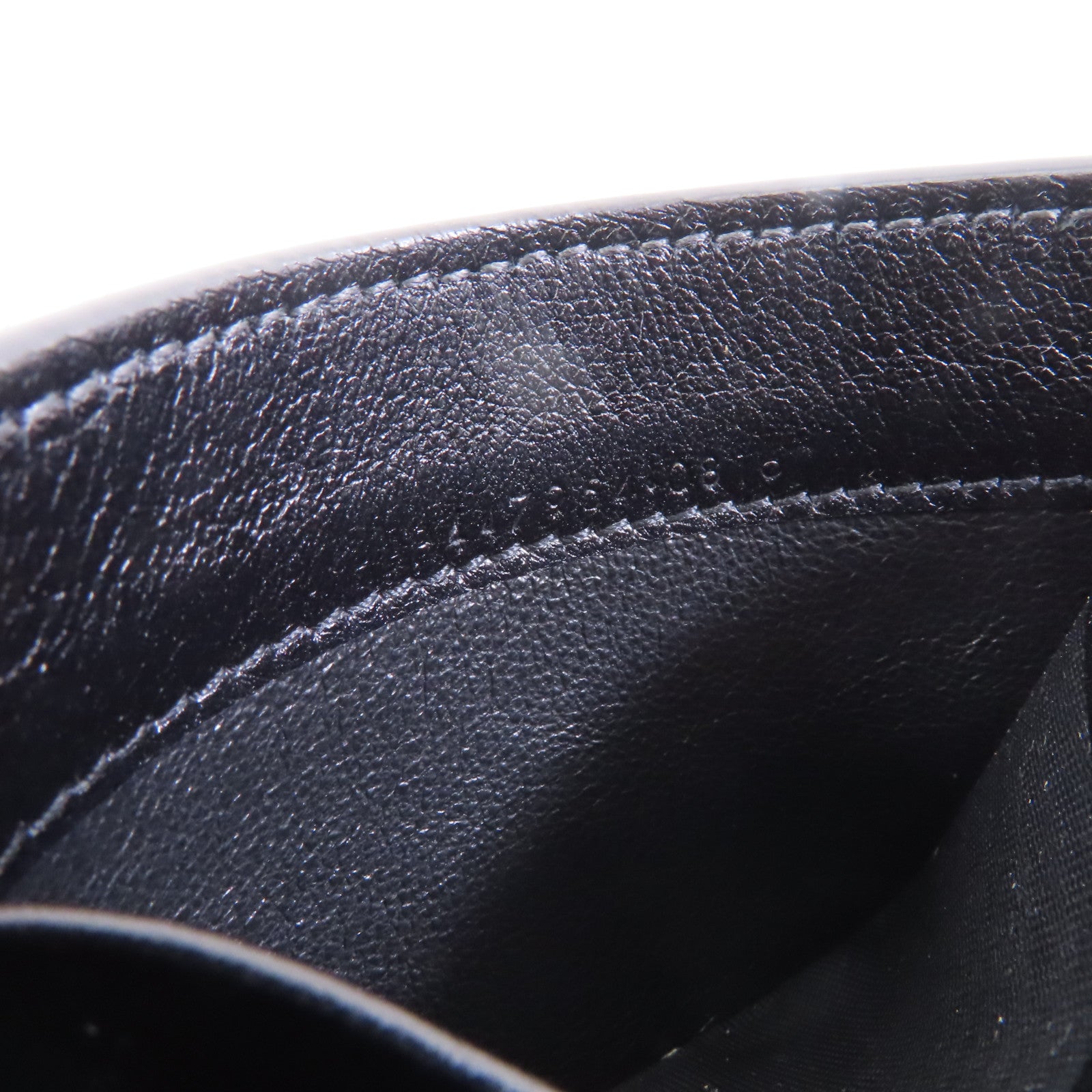 SAINT LAURENT 牛皮皮革Card Case銀扣卡片套黑色