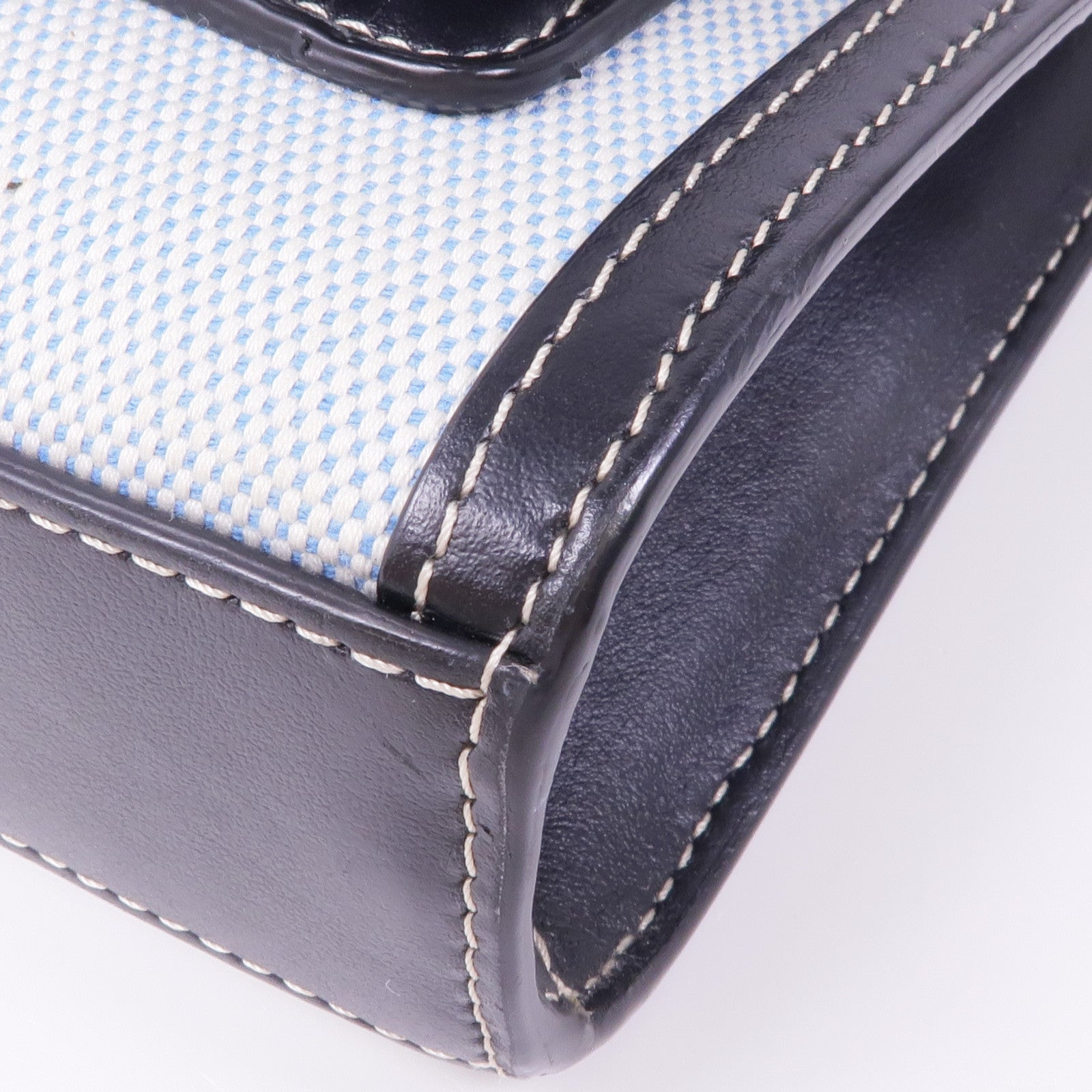 BURBERRY 帆布/皮革2 Way Shoulder銀扣手挽肩背兩用袋