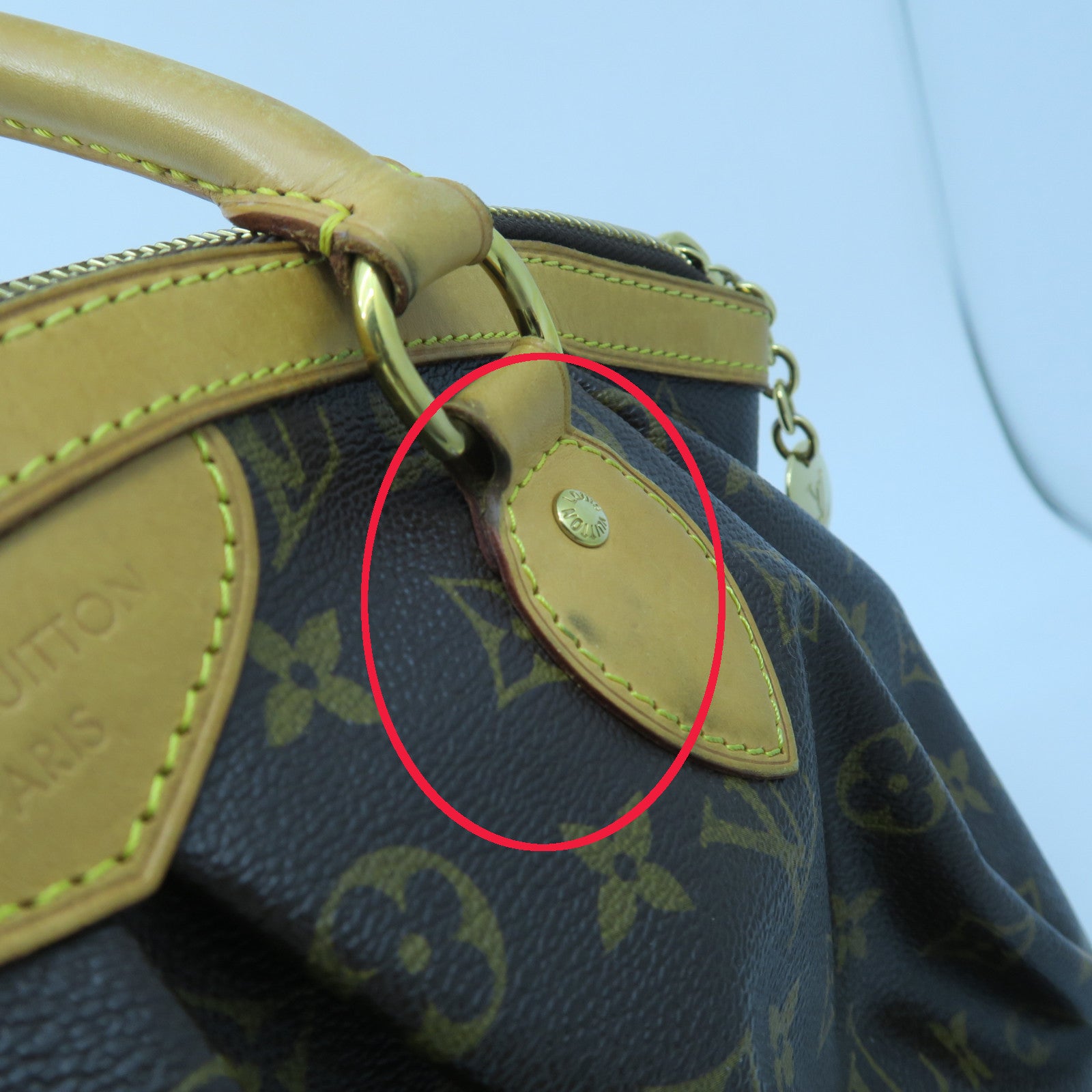 LOUIS VUITTON 【激減優惠】Monogram Tivoli PM金扣手挽袋啡色