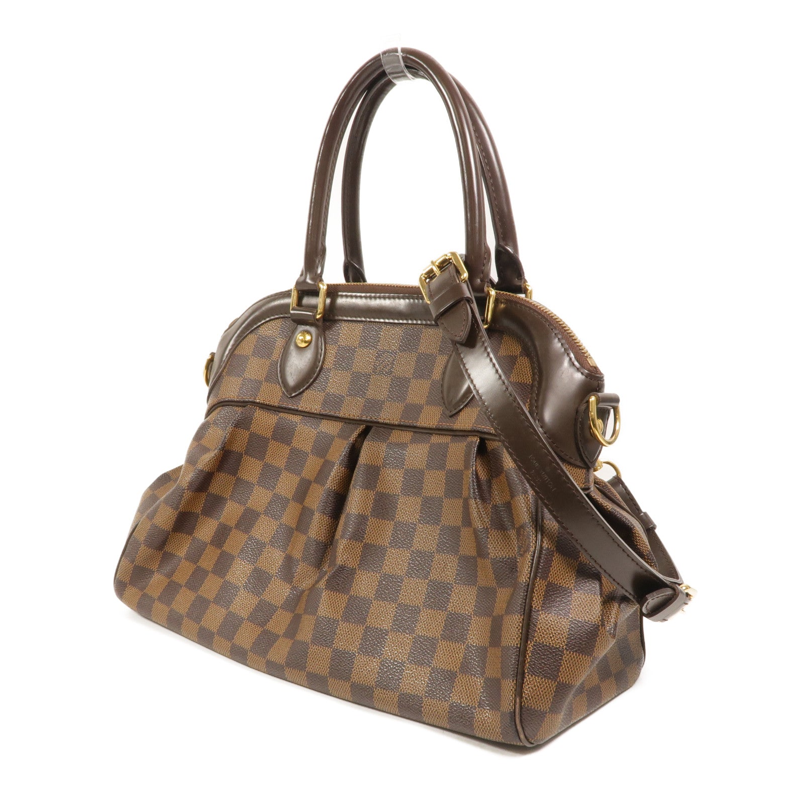 LOUIS VUITTON Damier Trevi手挽肩背兩用袋