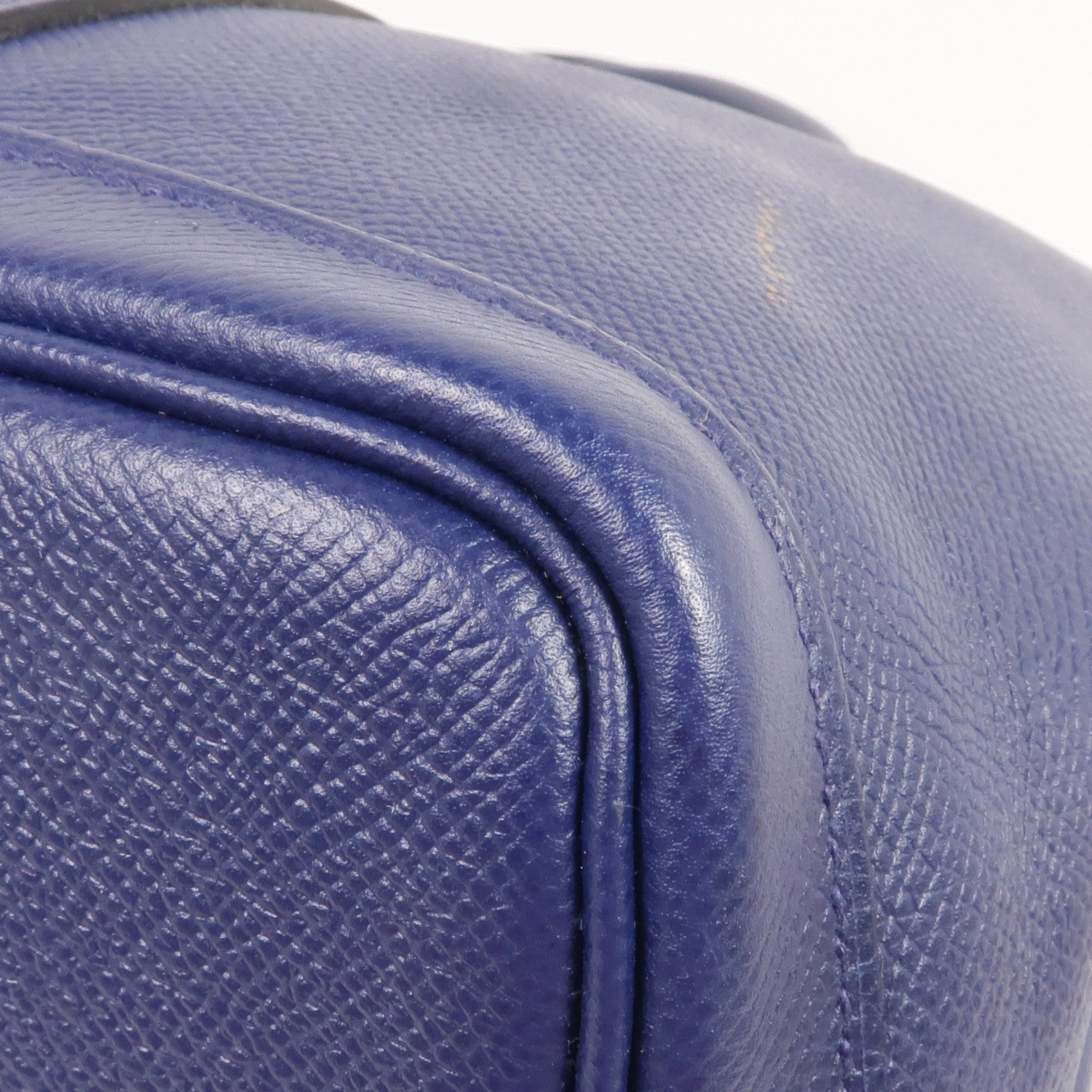 HERMES Epsom皮革Garden Party TPM銀扣手挽袋Bleu Saphir