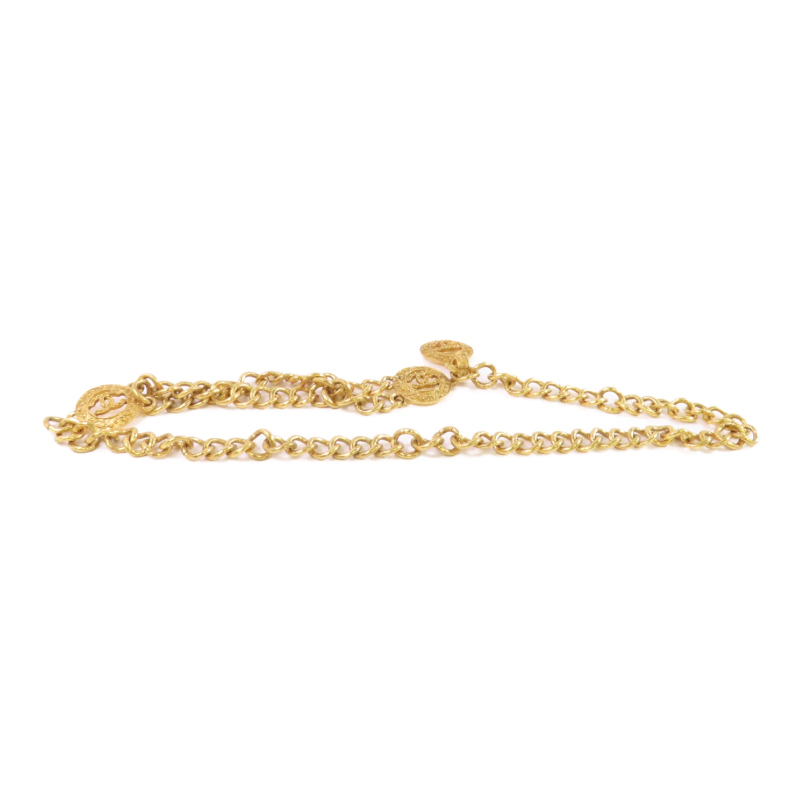 CHANEL 金屬CC Chain Belt金扣腰帶金色