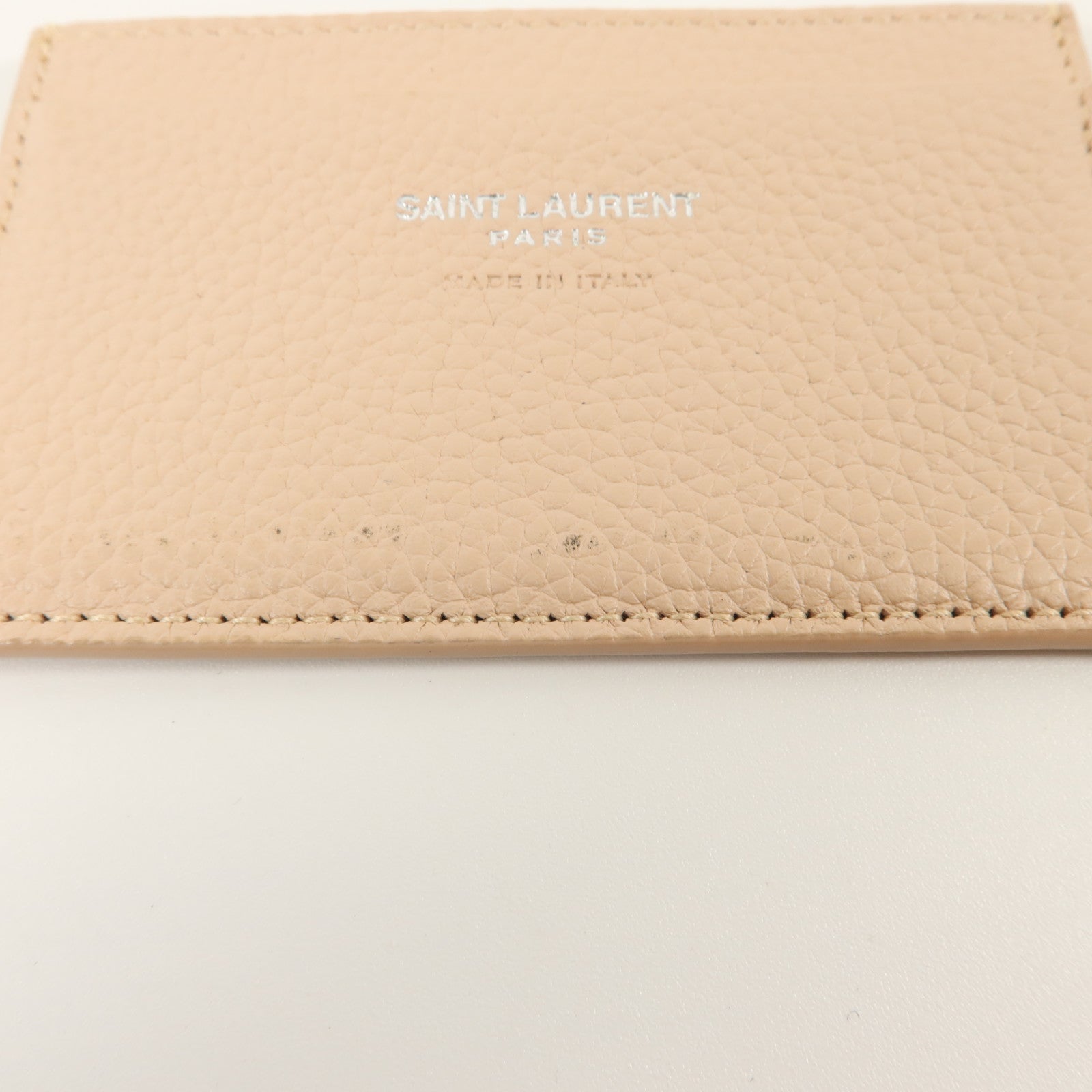 SAINT LAURENT 牛皮皮革Sac De Jour Bifold Wallet銀扣錢包