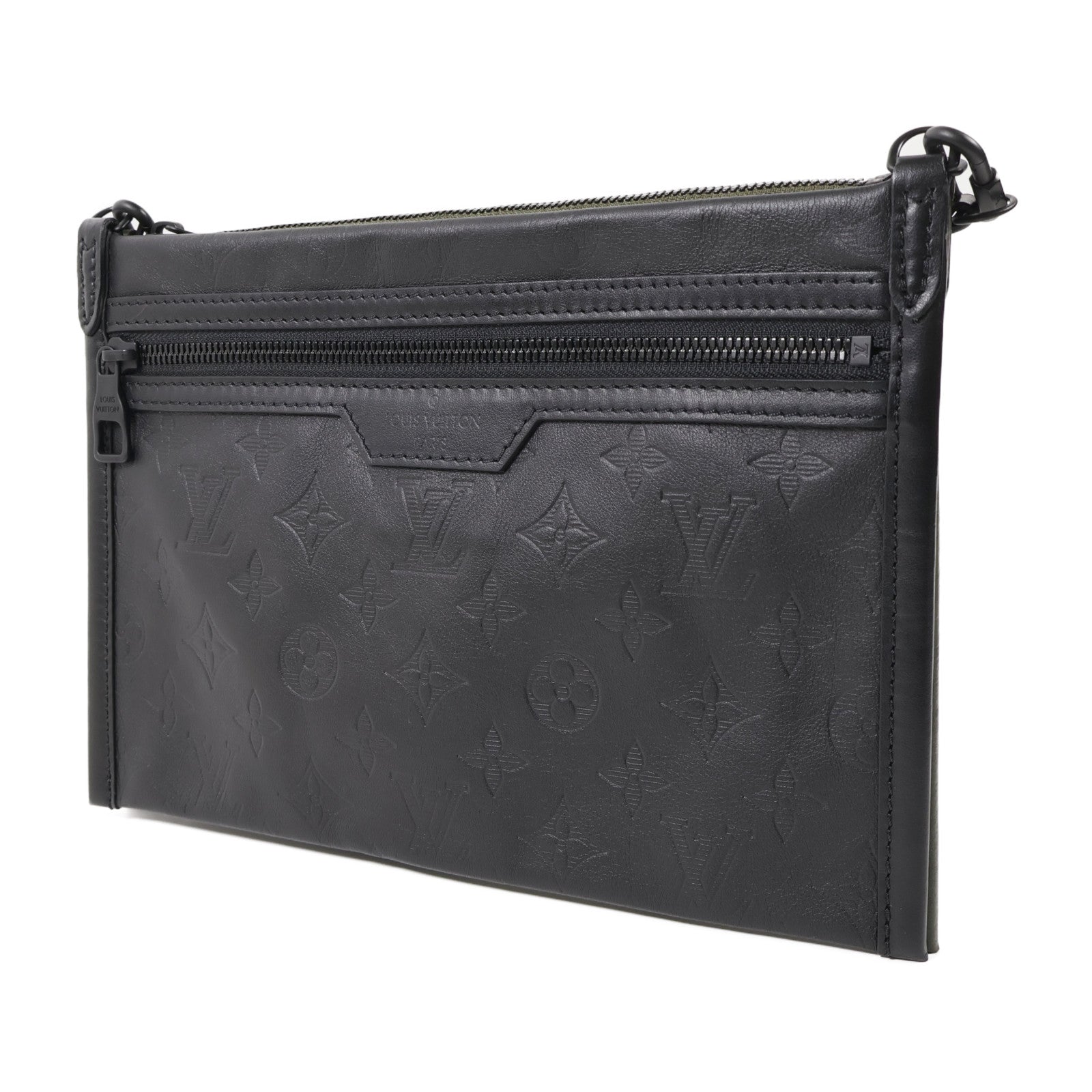 LOUIS VUITTON Monogram Shadow Flat Messenger Bag肩背袋