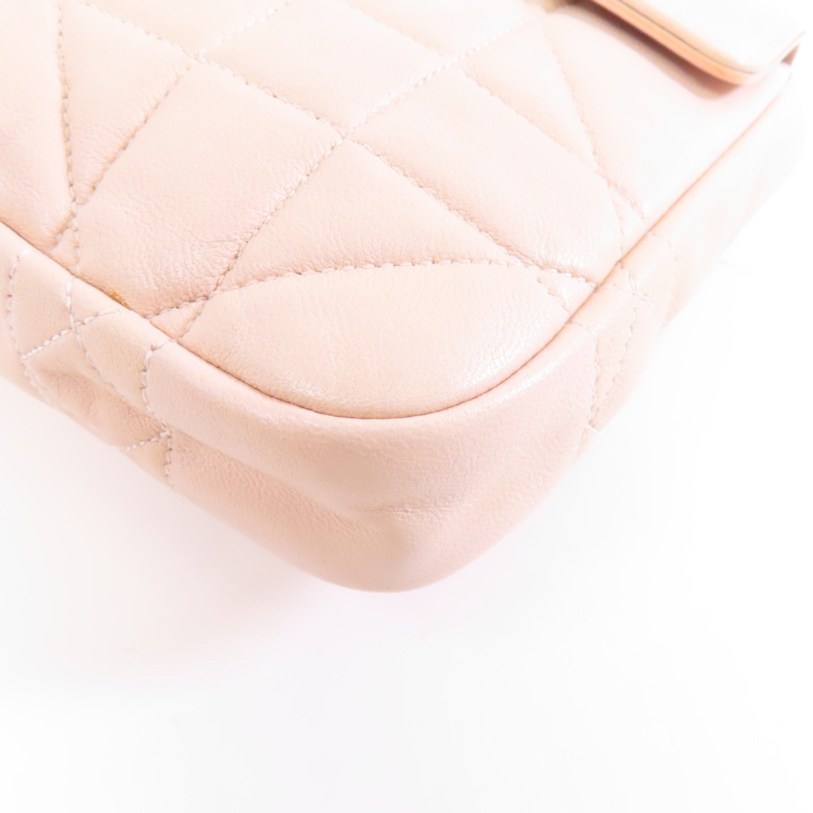 Dior 羊皮皮革Miss Dior Shoulder Bag金扣鏈手挽肩背兩用袋粉紅色
