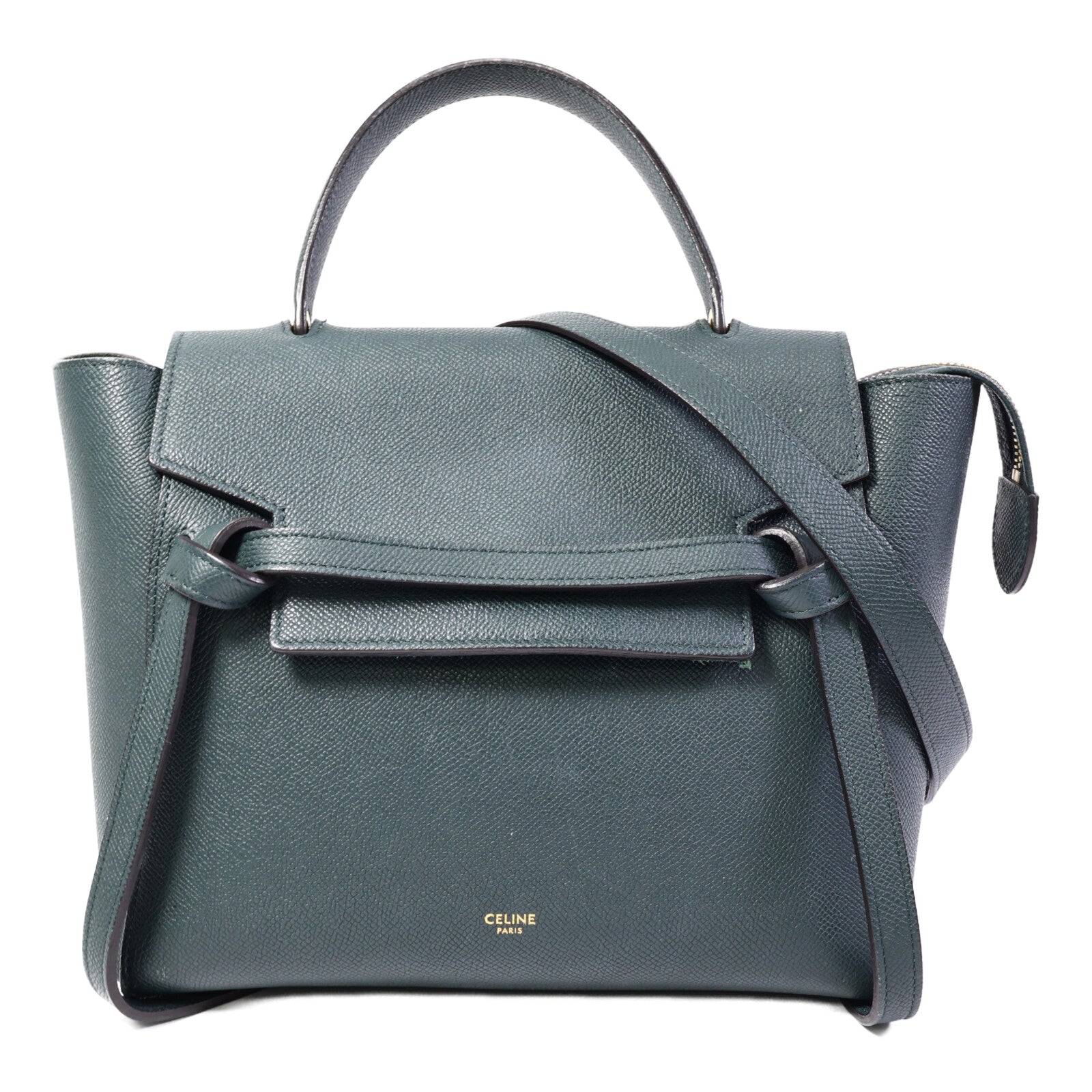 CELINE 牛皮皮革Micro Belt Bag手挽肩背兩用袋