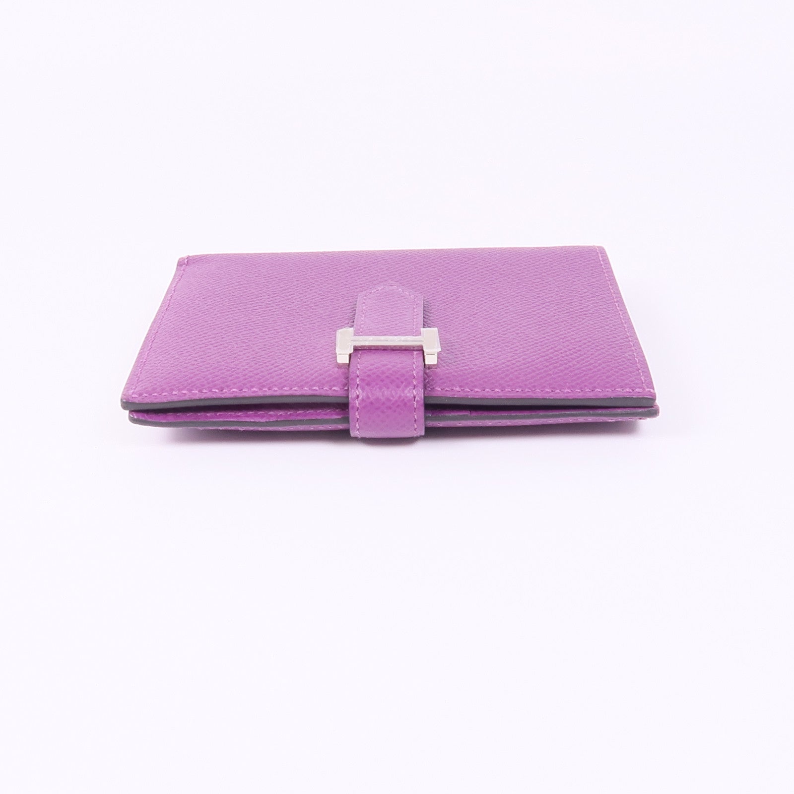 HERMES Epsom皮革Bearn Wallet銀扣錢包Anemone