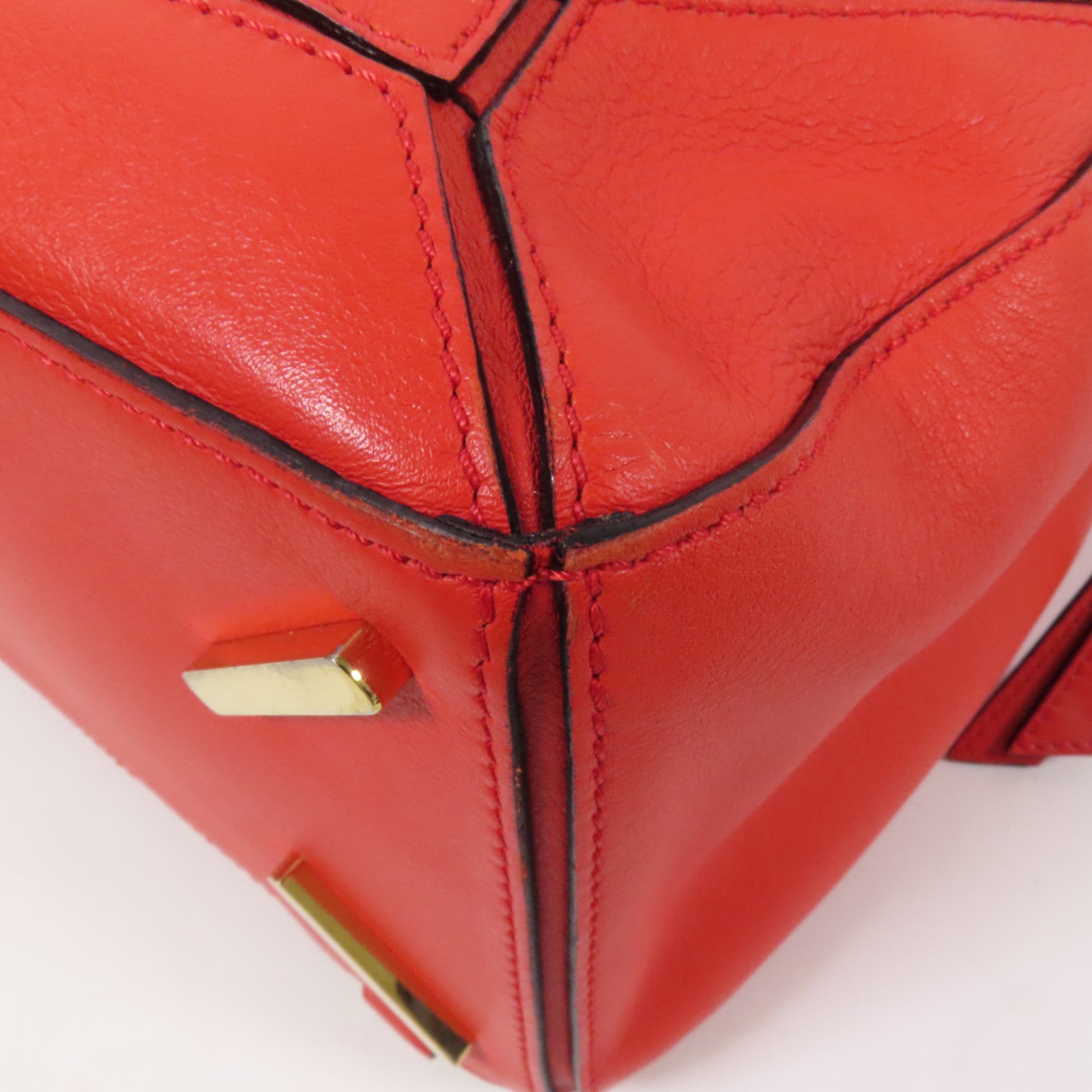 LOEWE 牛皮皮革Puzzle Medium金扣手挽肩背兩用袋