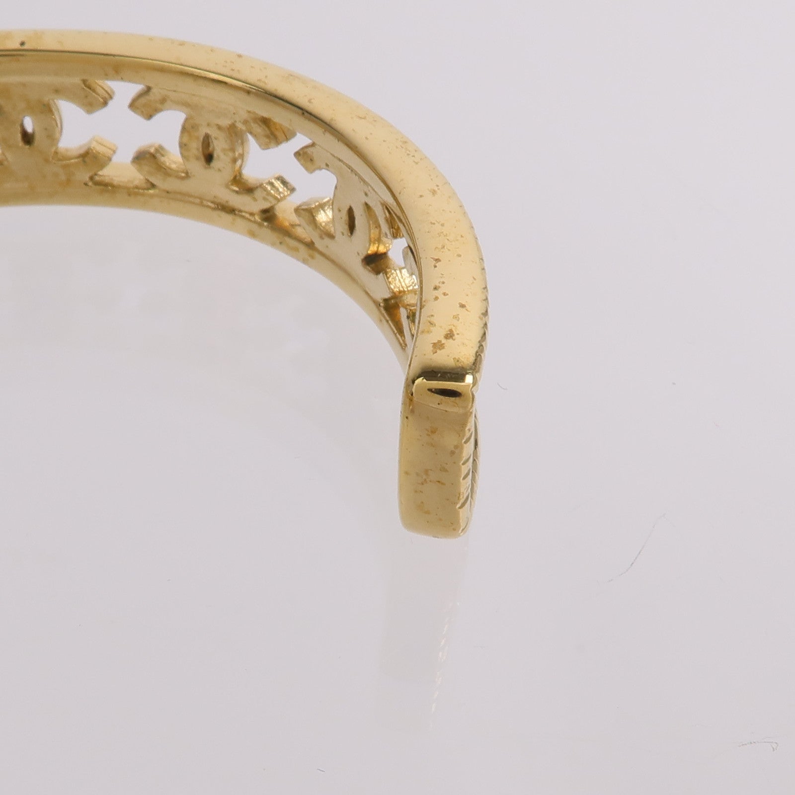 CHANEL 金屬Crystal CC Cuff Bracelet手鐲