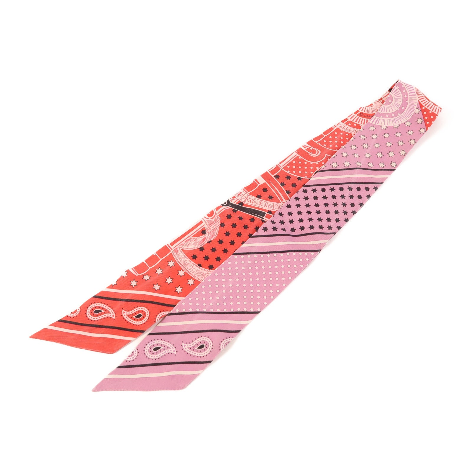 HERMES 絲質Twilly絲巾