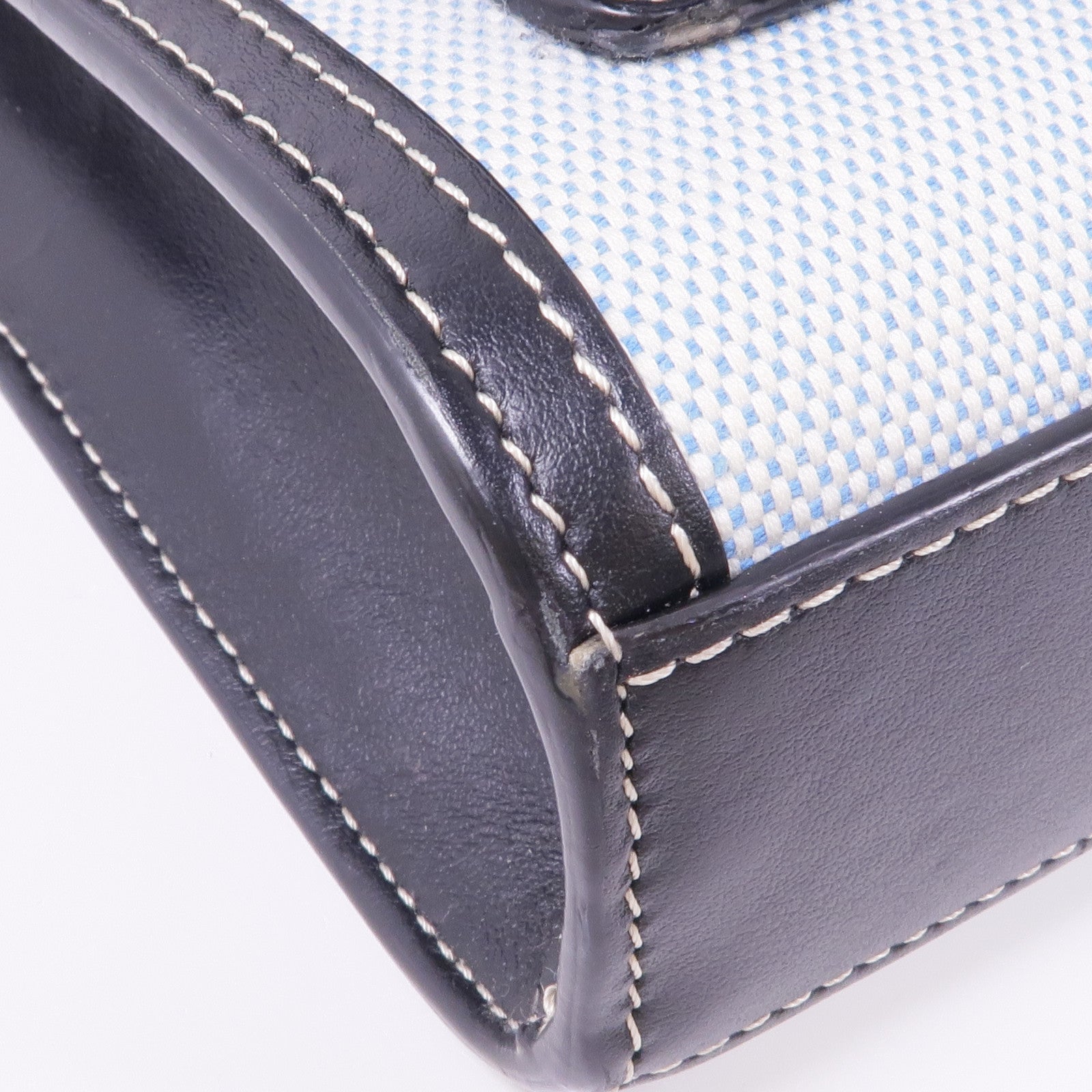 BURBERRY 帆布/皮革2 Way Shoulder銀扣手挽肩背兩用袋