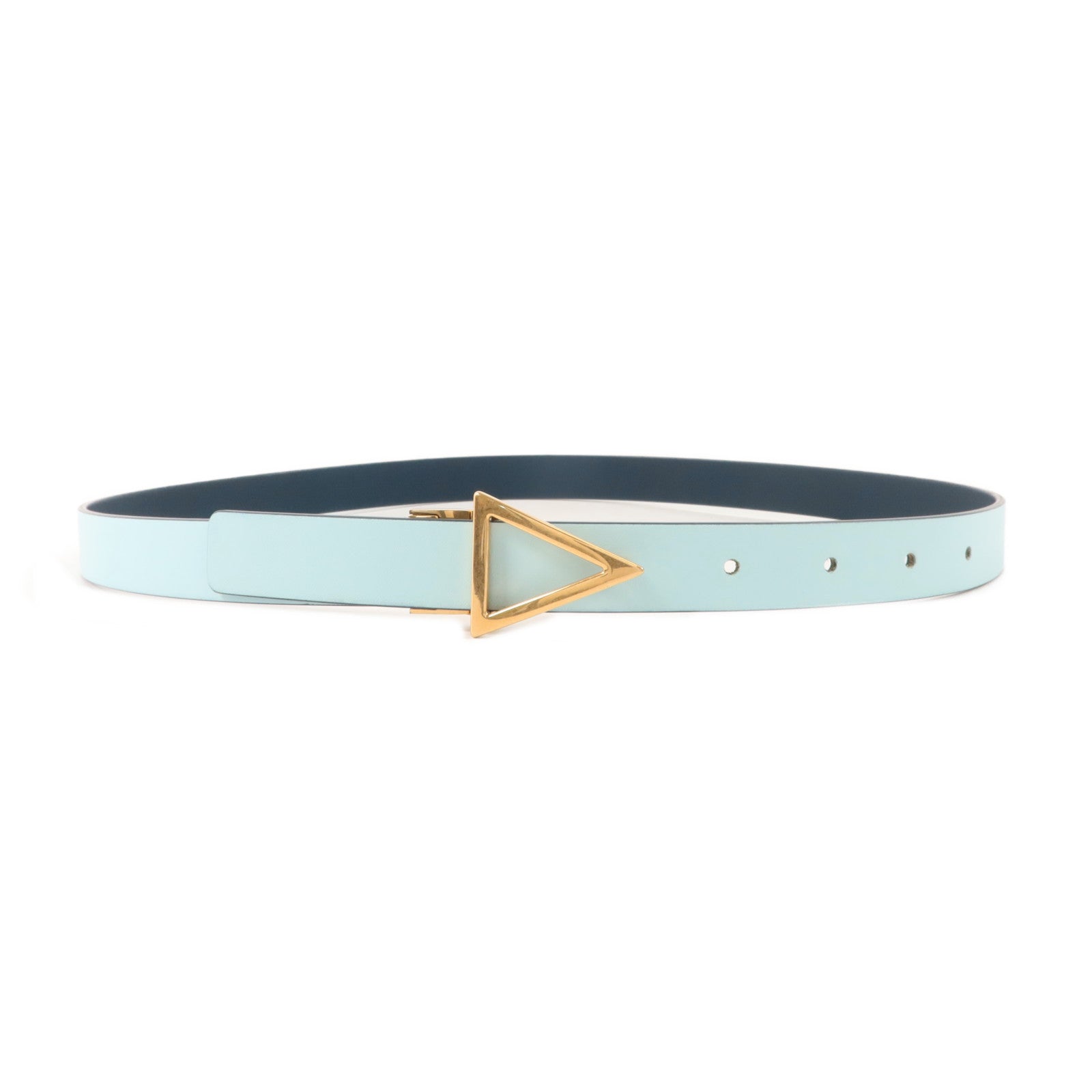 BOTTEGA VENETA 牛皮皮革Triangle Buckle Belt 80cm皮帶