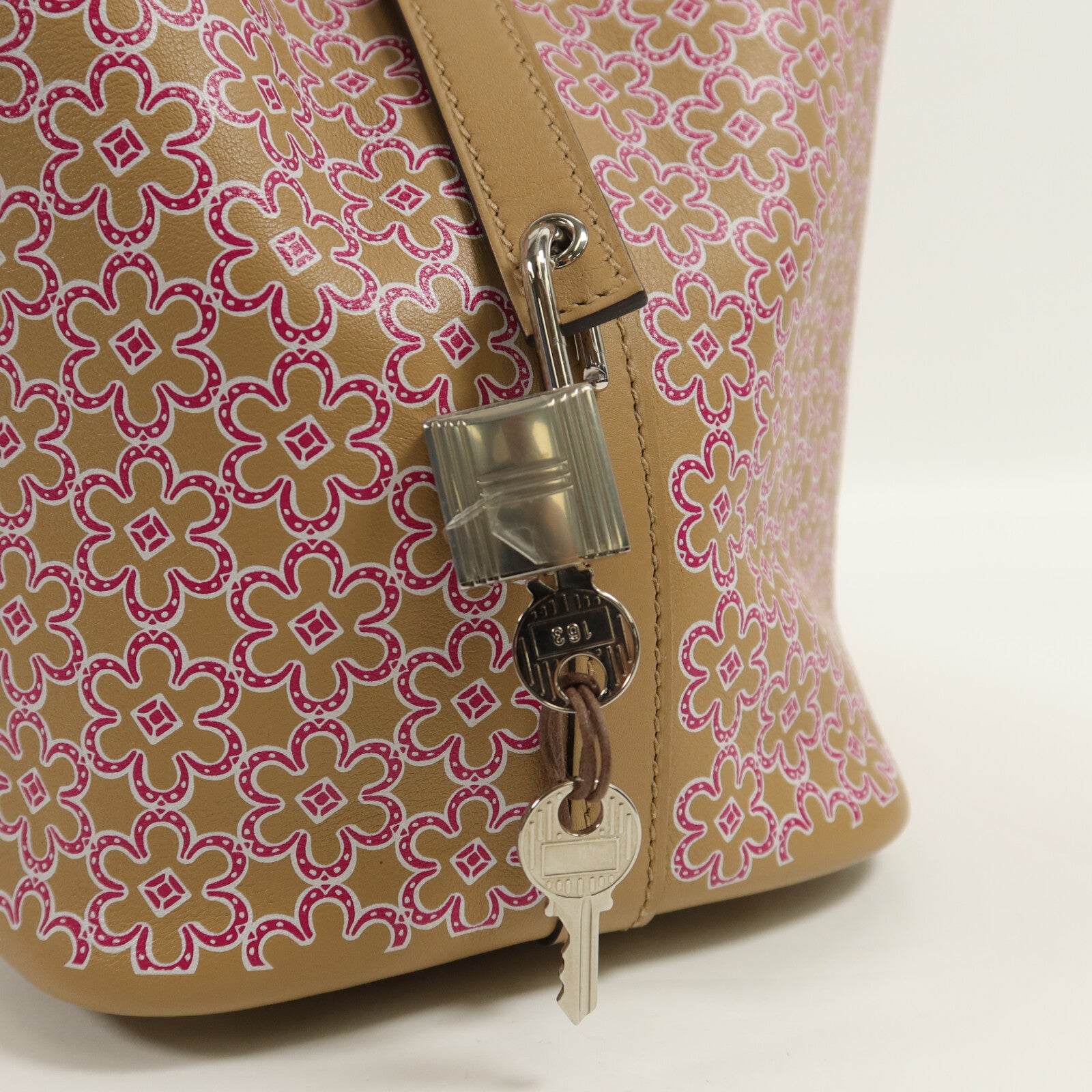 HERMES Swift皮革Picotin PM手挽袋ChaRose
