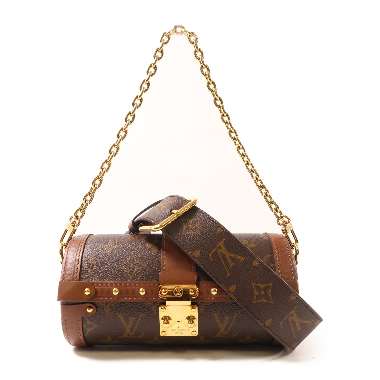 LOUIS VUITTON (PRICE DOWN) LV GHW Papillon Trunk 2 Way Bag M57835 Monogram Brown