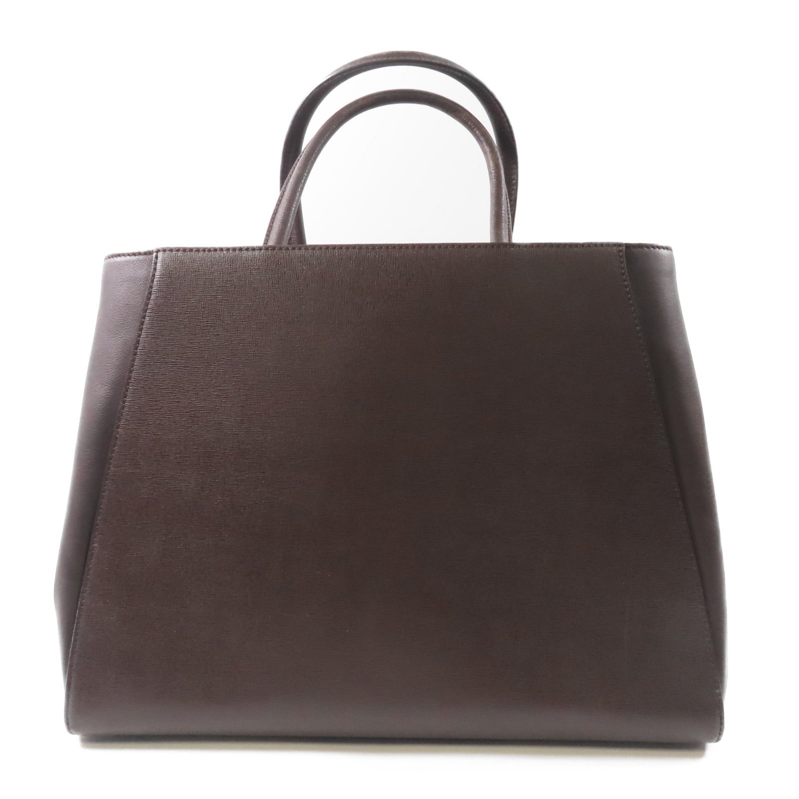 FENDI 牛皮皮革2 Jours Bag銀扣肩背袋