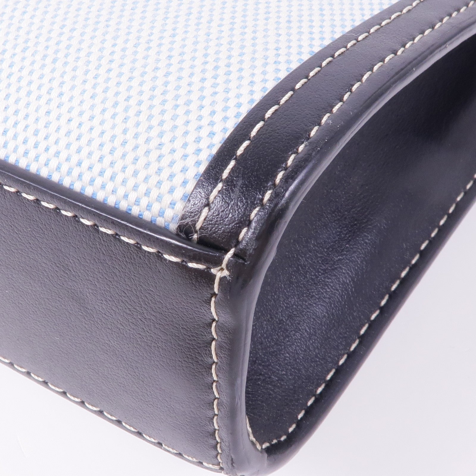 BURBERRY 帆布/皮革2 Way Shoulder銀扣手挽肩背兩用袋