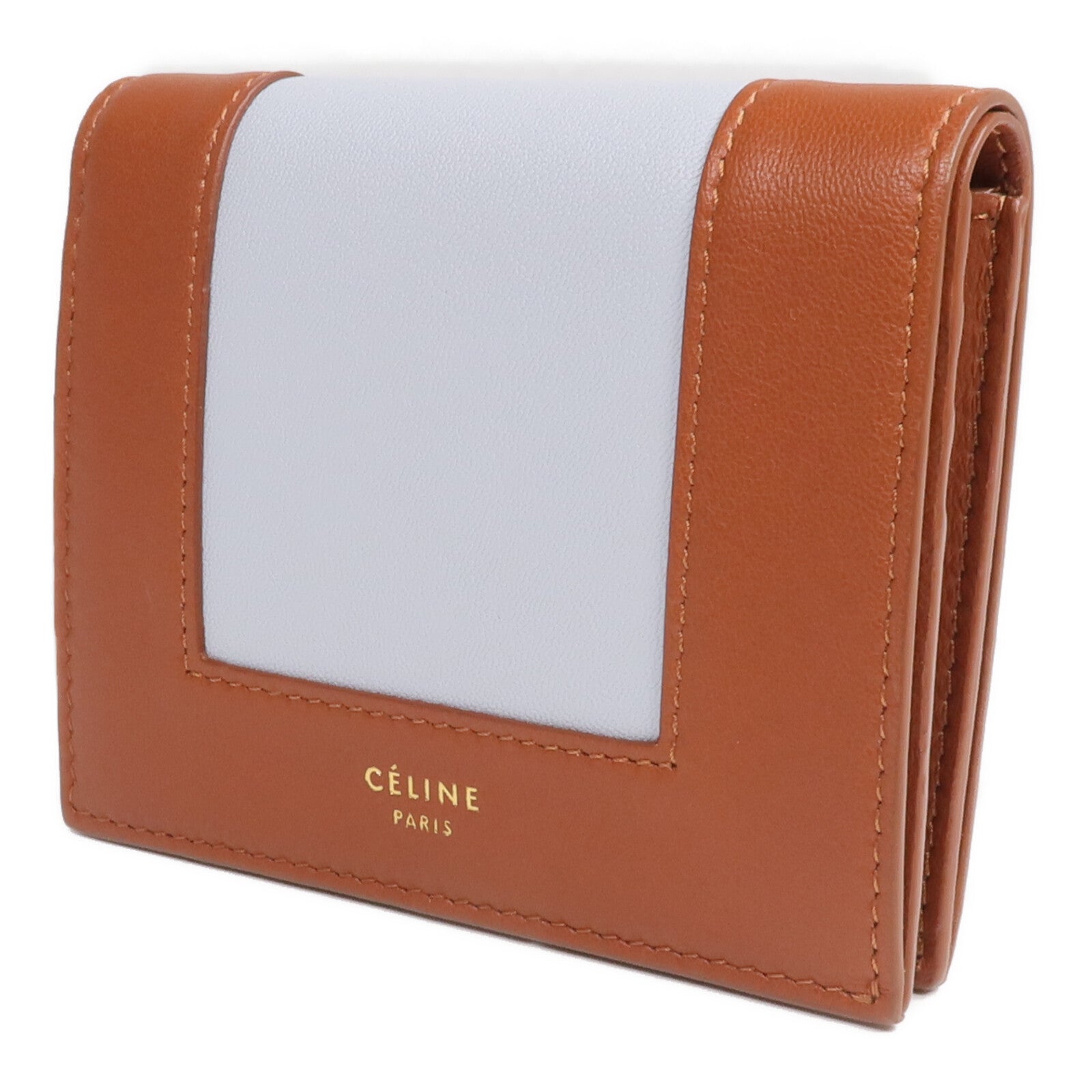CELINE 【激減優惠】牛皮皮革Wallet金扣錢包