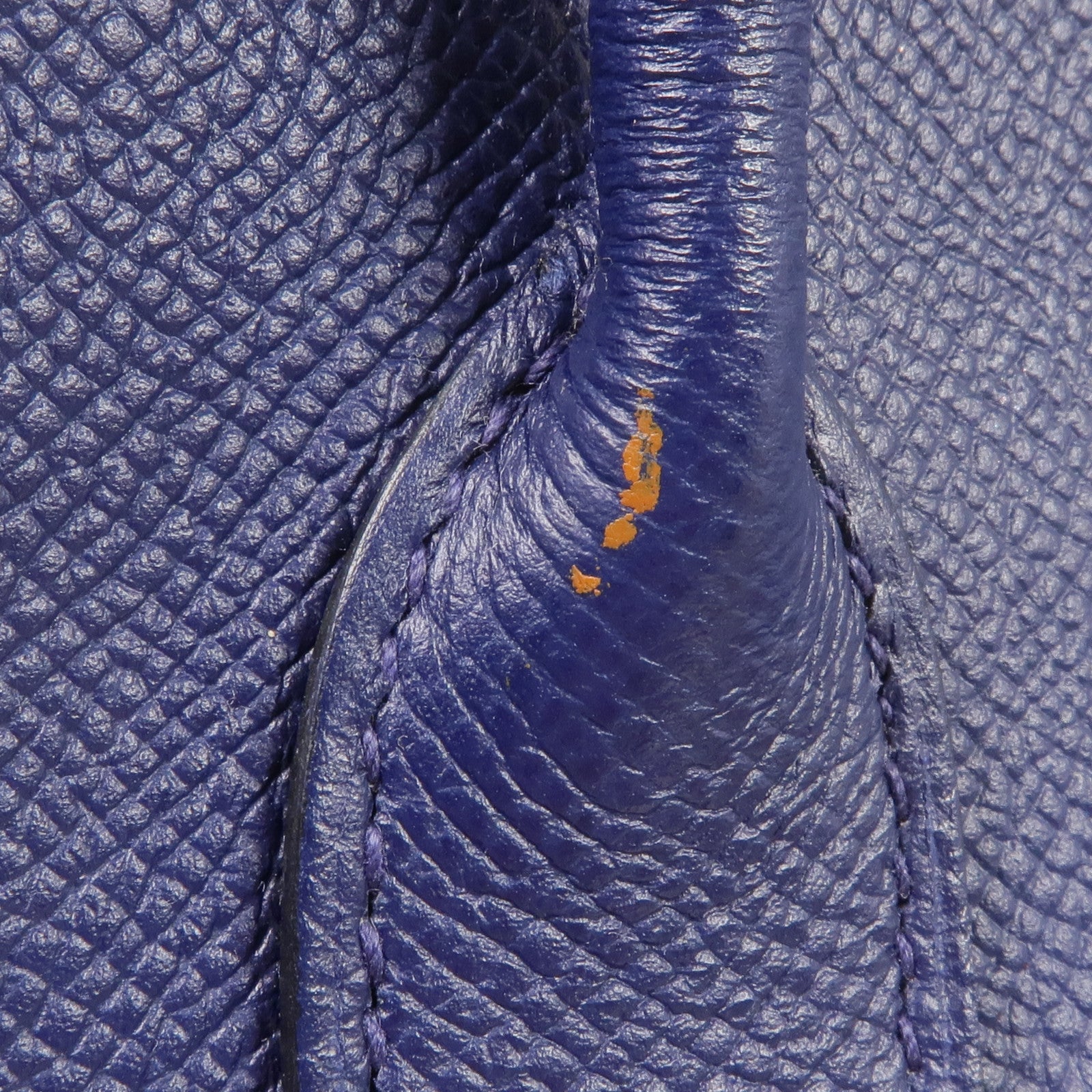 HERMES Epsom皮革Garden Party TPM銀扣手挽袋Bleu Saphir