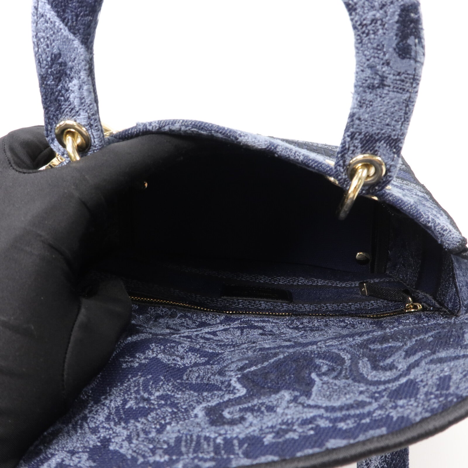 Dior 帆布Lady Dior D Lite Medium手挽肩背兩用袋