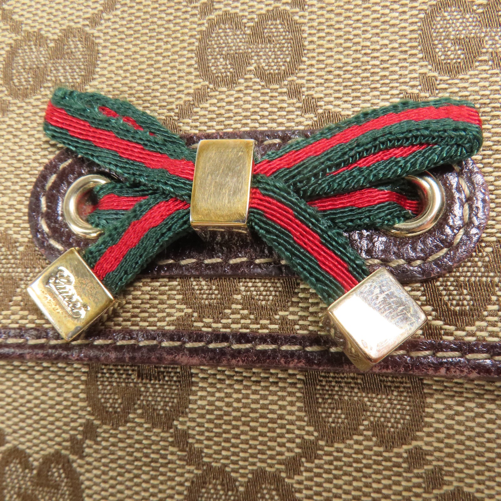 GUCCI 帆布Wallet金扣錢包