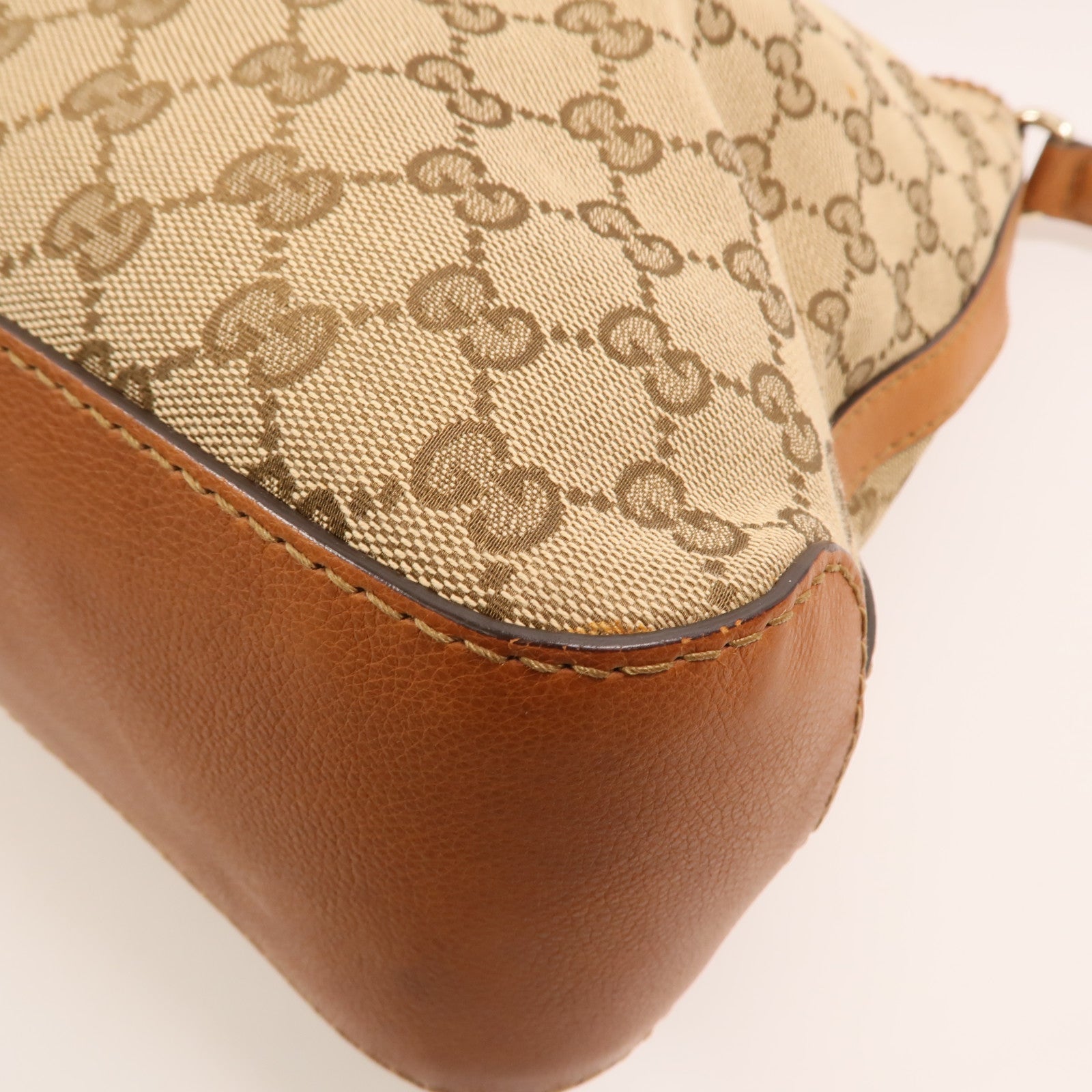 GUCCI 帆布Marrkech GG Hobo金扣肩背袋