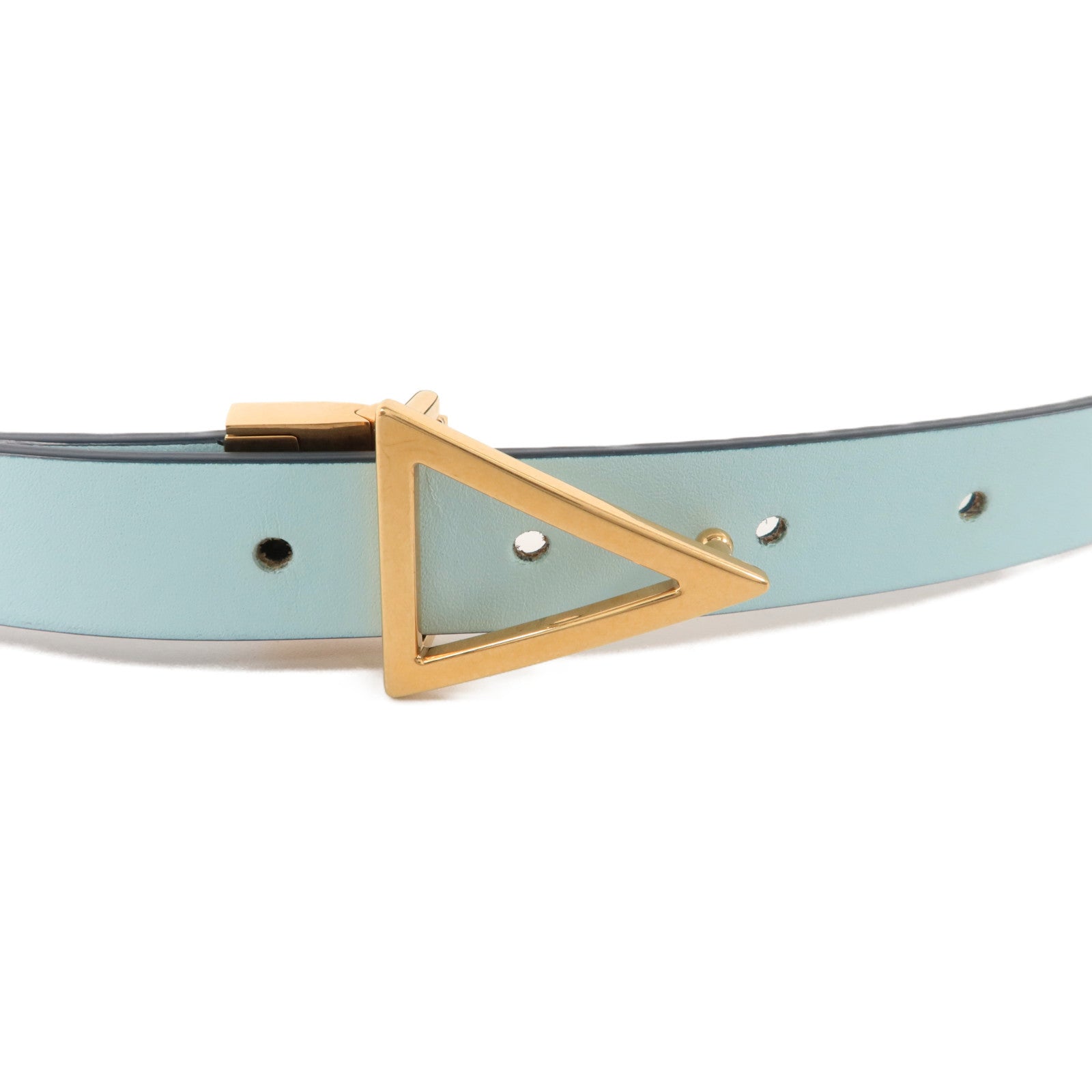 BOTTEGA VENETA 牛皮皮革Triangle Buckle Belt 80cm皮帶