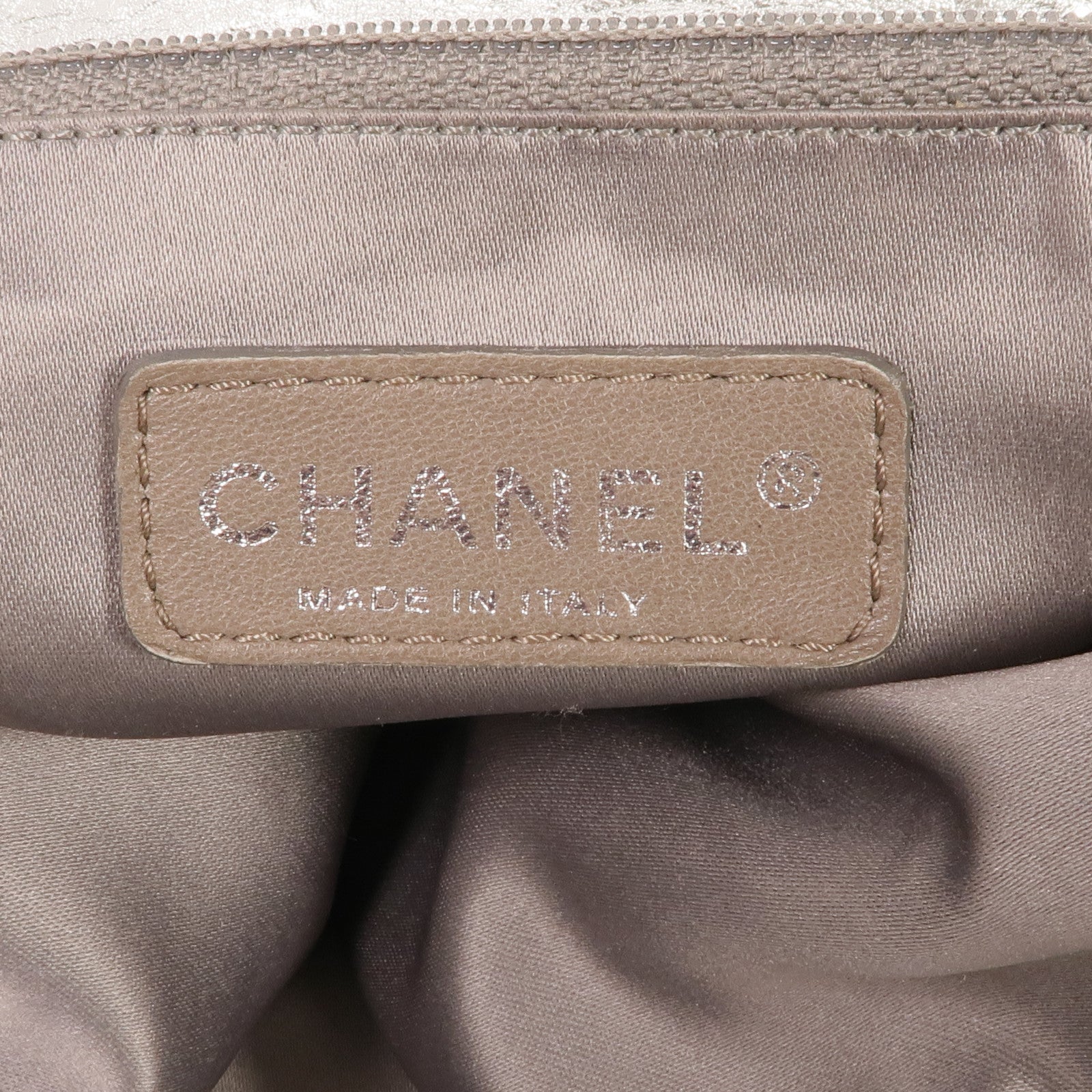 CHANEL 牛皮皮革2 Way Shoulder銀扣手挽肩背兩用袋