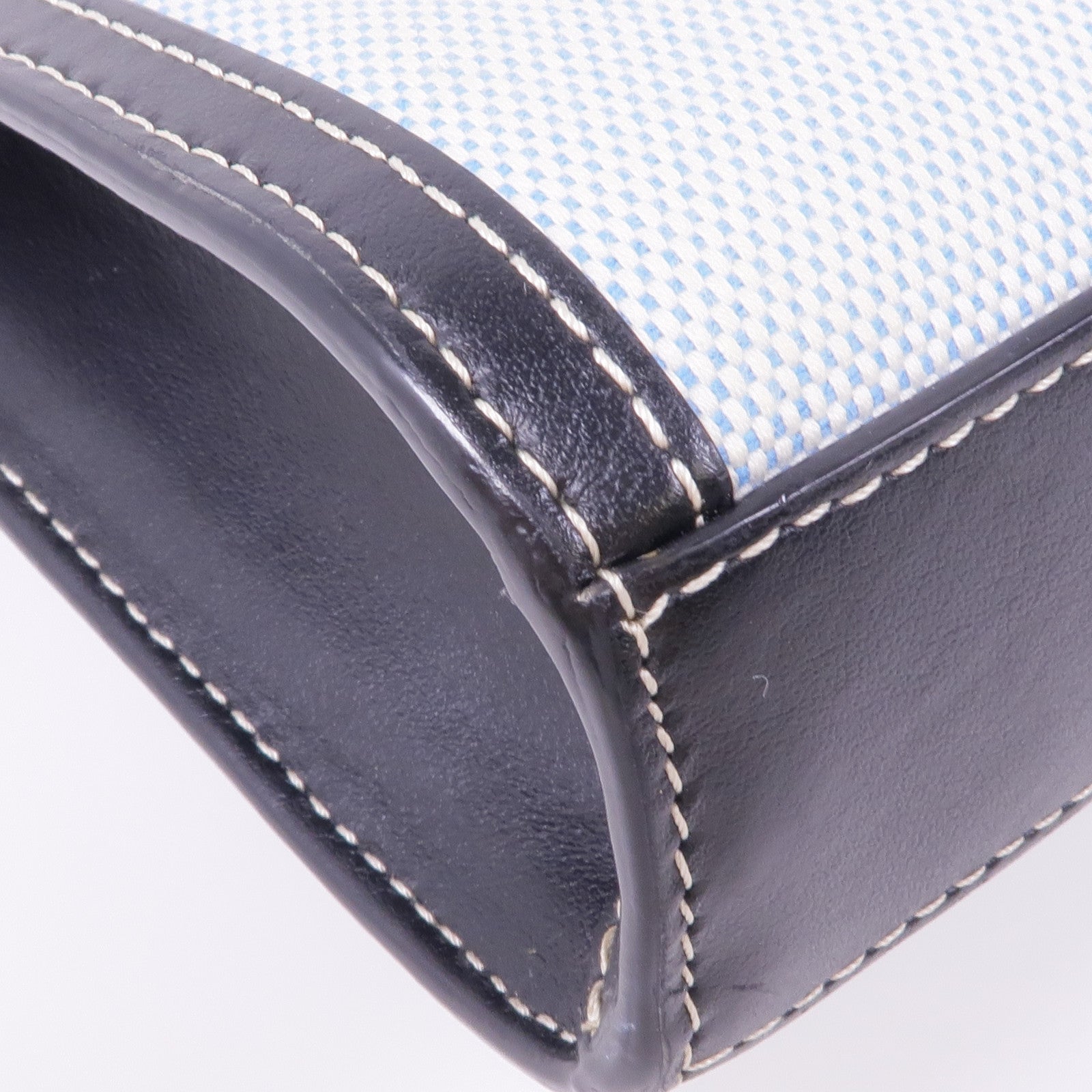 BURBERRY 帆布/皮革2 Way Shoulder銀扣手挽肩背兩用袋