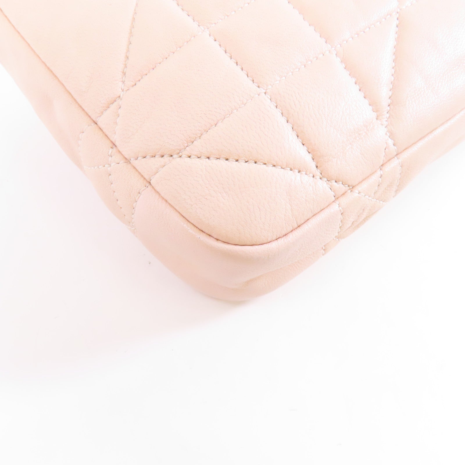 Dior 羊皮皮革Miss Dior Shoulder Bag金扣鏈手挽肩背兩用袋粉紅色
