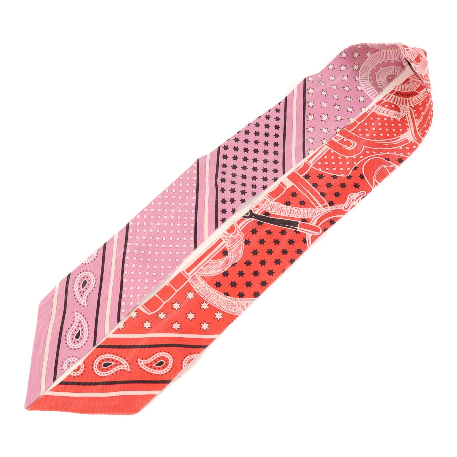 HERMES 絲質Twilly絲巾