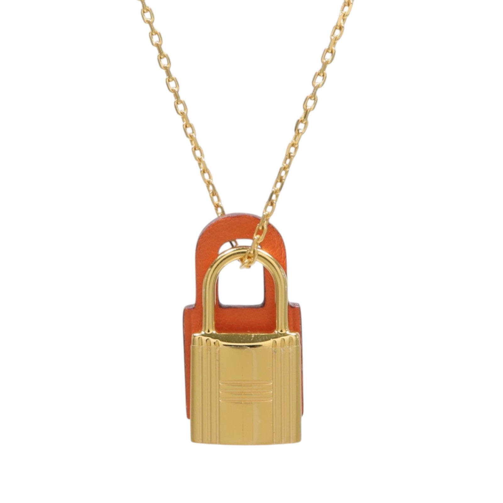HERMES 金屬/Swift皮革O'Kelly Pendant項鍊