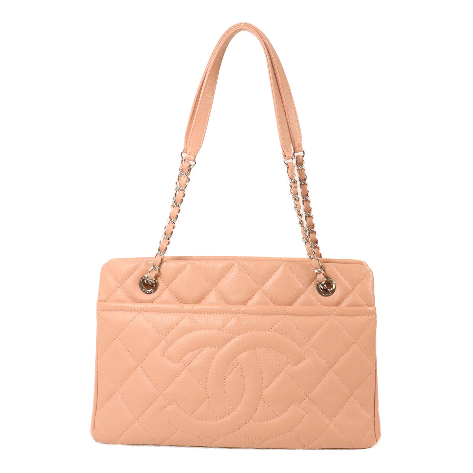 CHANEL 牛皮皮革Chain Shoulder鏈帶肩背袋