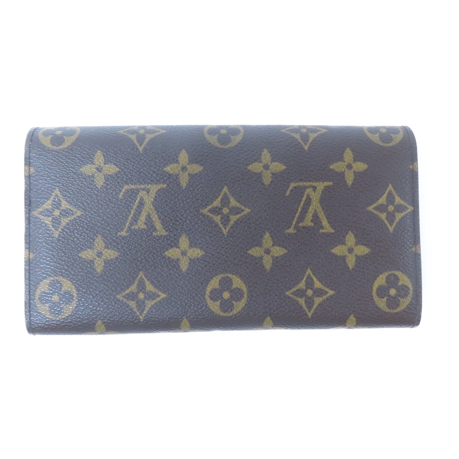 LOUIS VUITTON Monogram Long Wallet金扣長錢包啡色