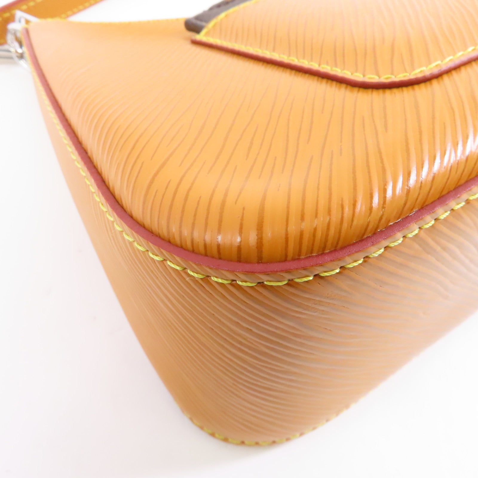 LOUIS VUITTON Epi Marelle金扣手挽肩背兩用袋棕色